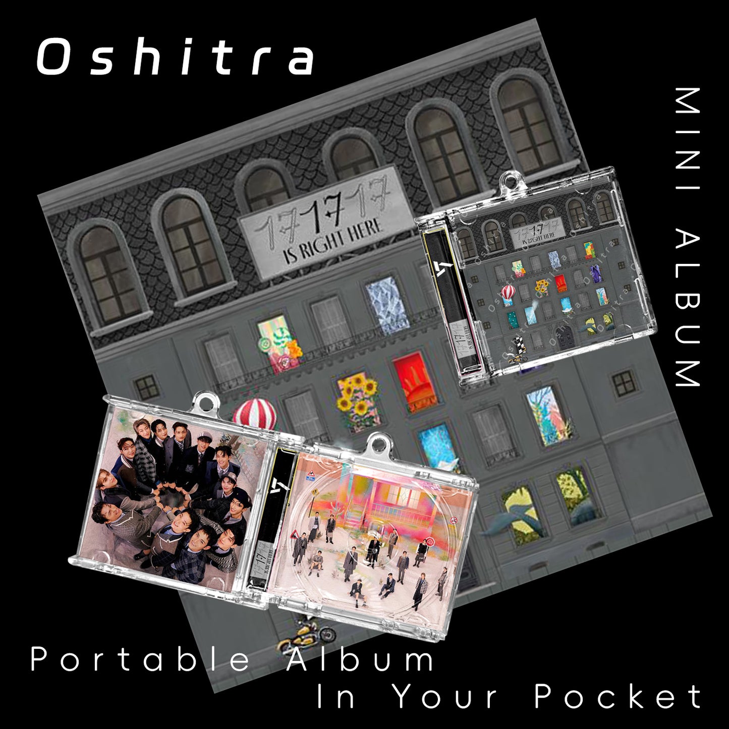 Seventeen「17 Is Right Here」Mini Album NFCミニアルバムキーホルダー スマホタッチで音楽再生 推し活グッズ