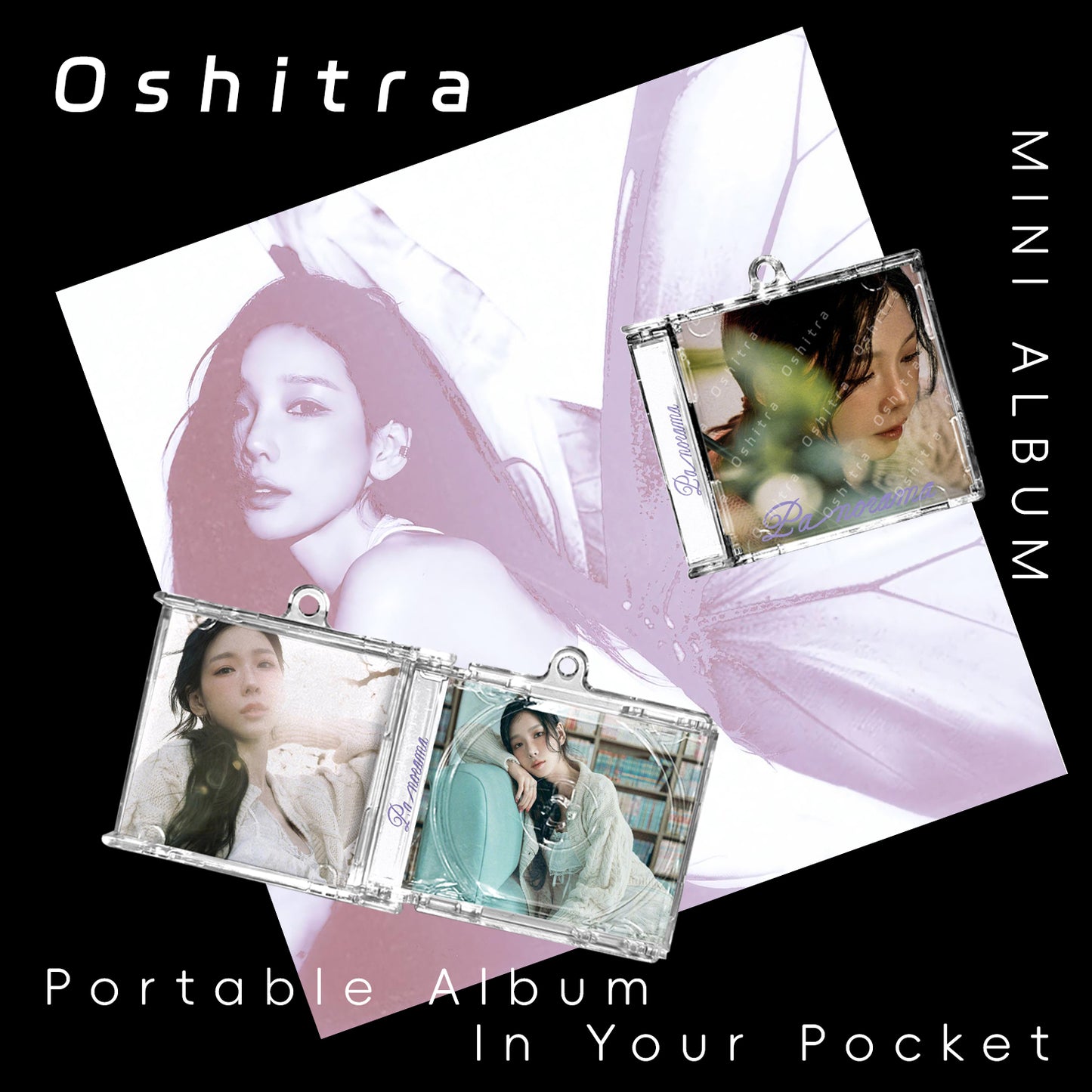 Taeyeon「Panorama」Mini Album NFCミニアルバムキーホルダー スマホタッチで音楽再生 推し活グッズ