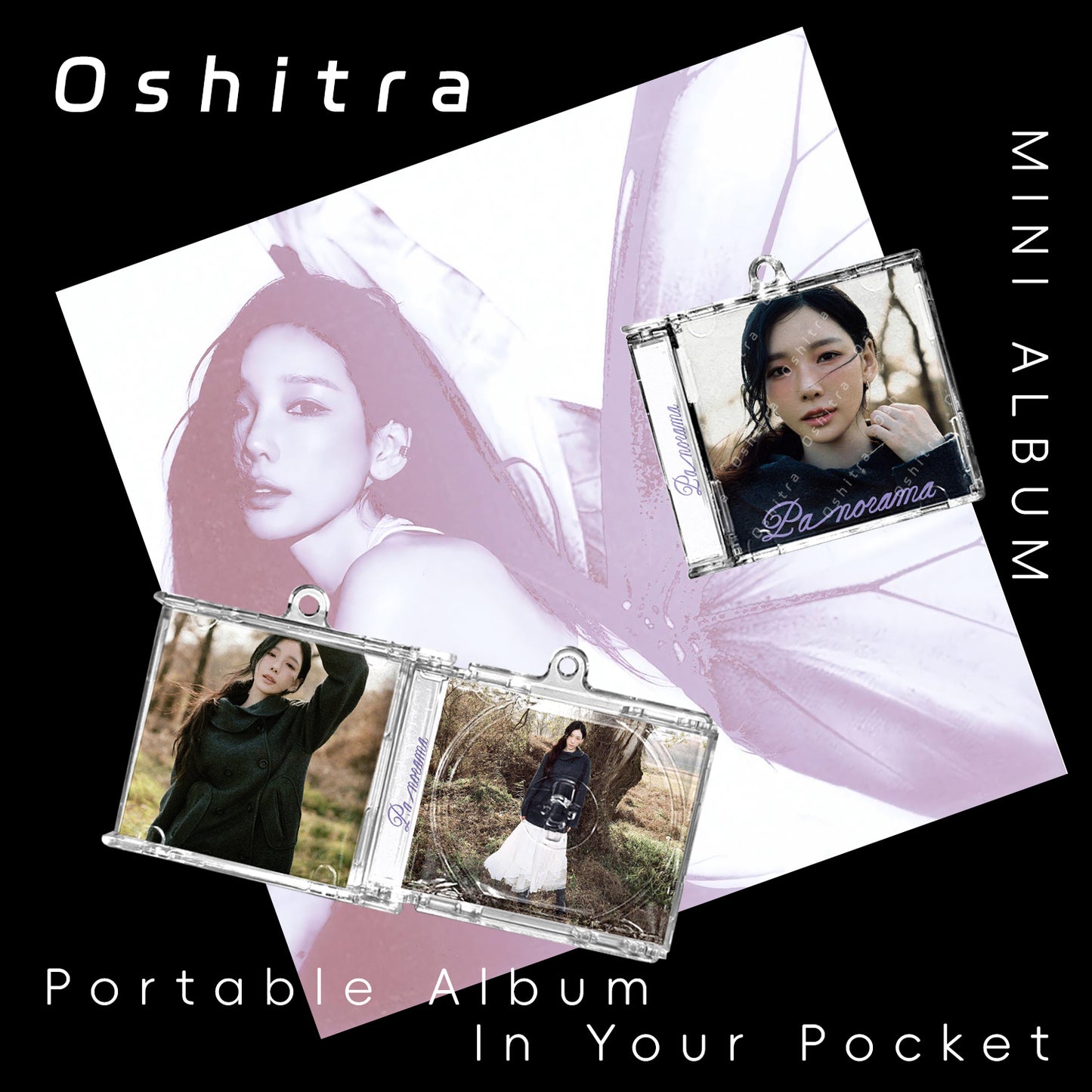 Taeyeon「Panorama」Mini Album NFCミニアルバムキーホルダー スマホタッチで音楽再生 推し活グッズ