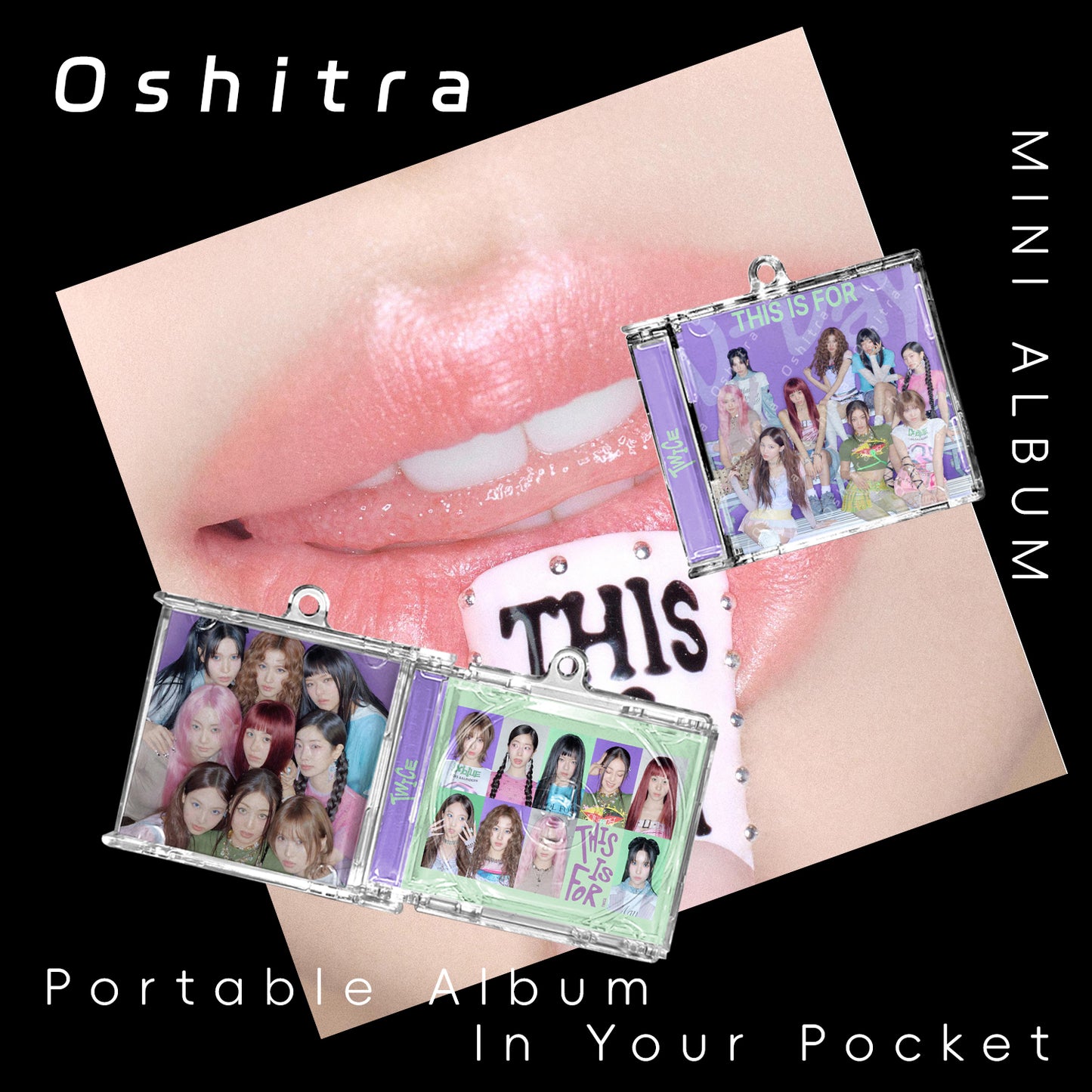 Twice「This Is For」Mini Album NFCミニアルバムキーホルダー スマホタッチで音楽再生 推し活グッズ