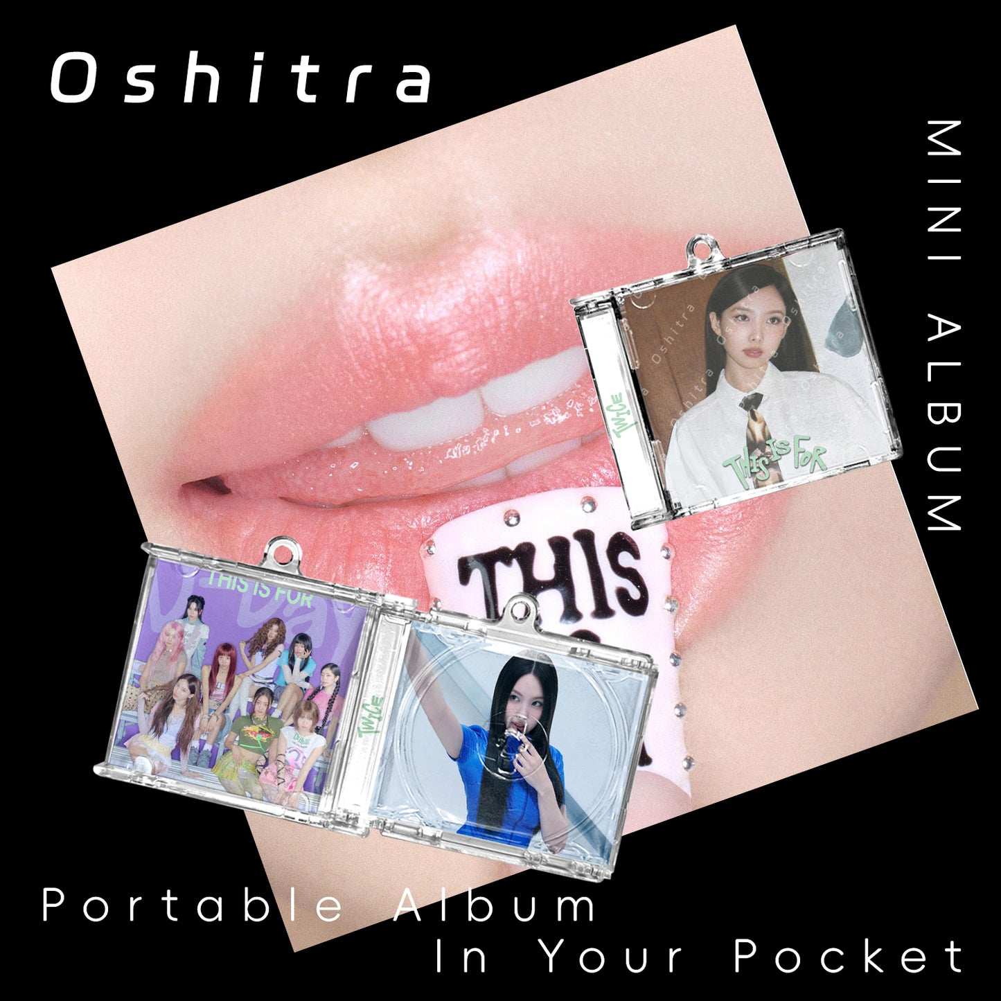 Twice「This Is For」Mini Album NFCミニアルバムキーホルダー スマホタッチで音楽再生 推し活グッズ