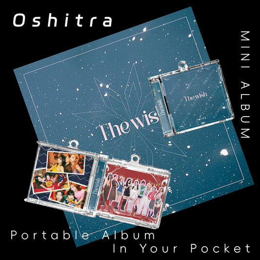 Twice「Wish」Mini Album NFCミニアルバムキーホルダー スマホタッチで音楽再生 推し活グッズ