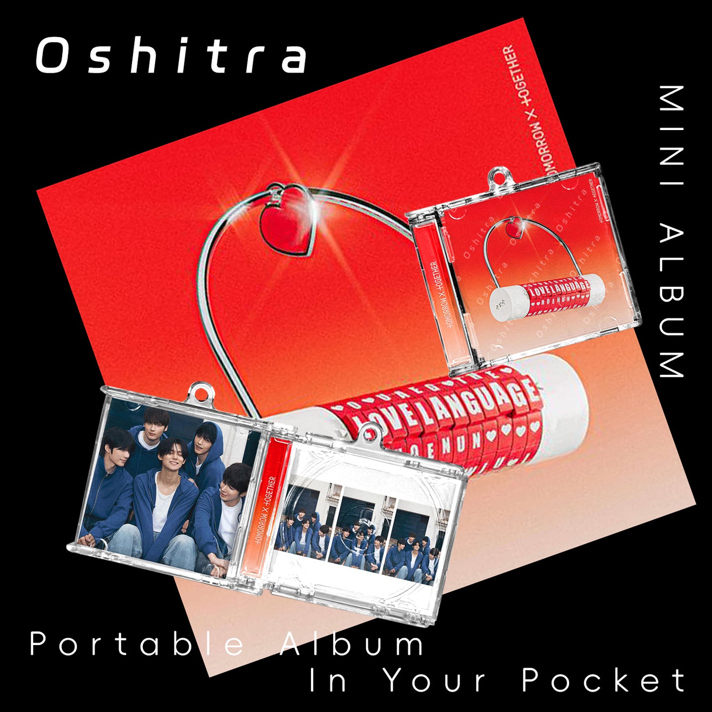 TOMORROW X TOGETHER「Love Language」Mini Album NFCミニアルバムキーホルダー スマホタッチで音楽再生 推し活グッズ
