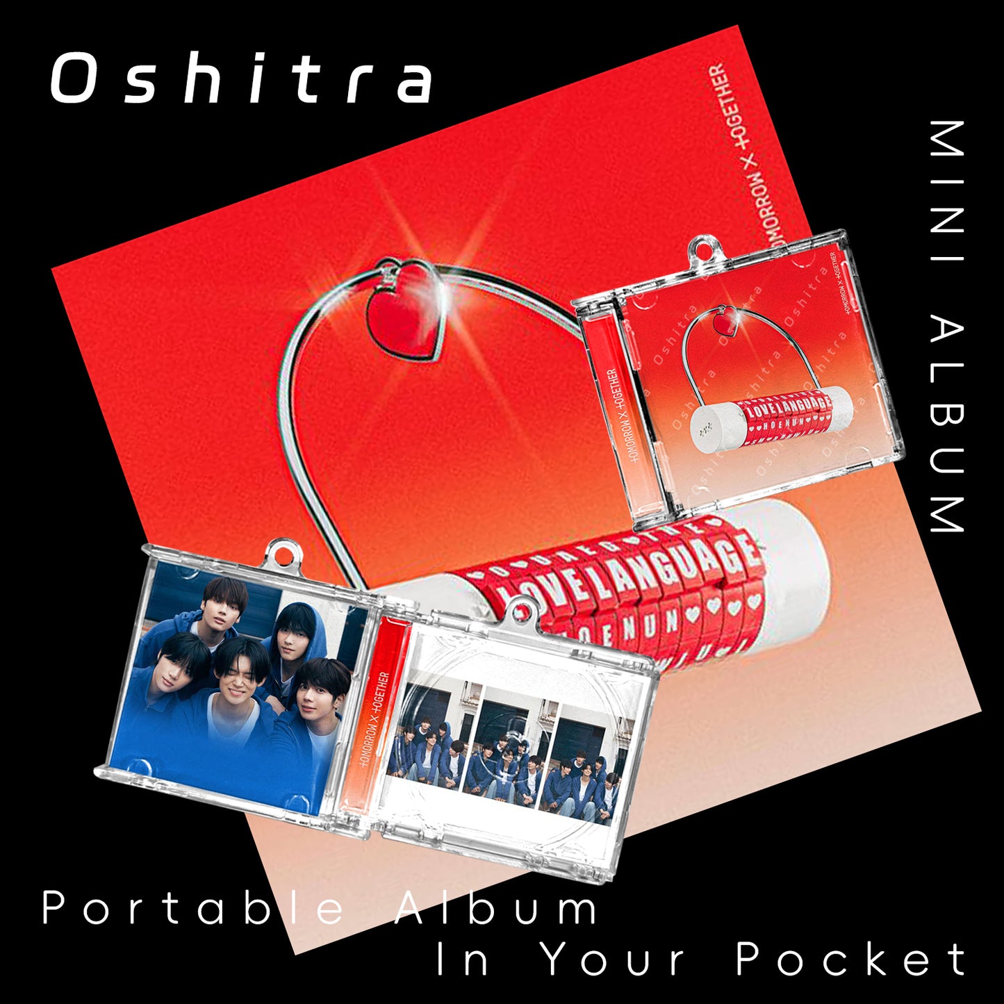 TOMORROW X TOGETHER「Love Language」Mini Album NFCミニアルバムキーホルダー スマホタッチで音楽再生 推し活グッズ