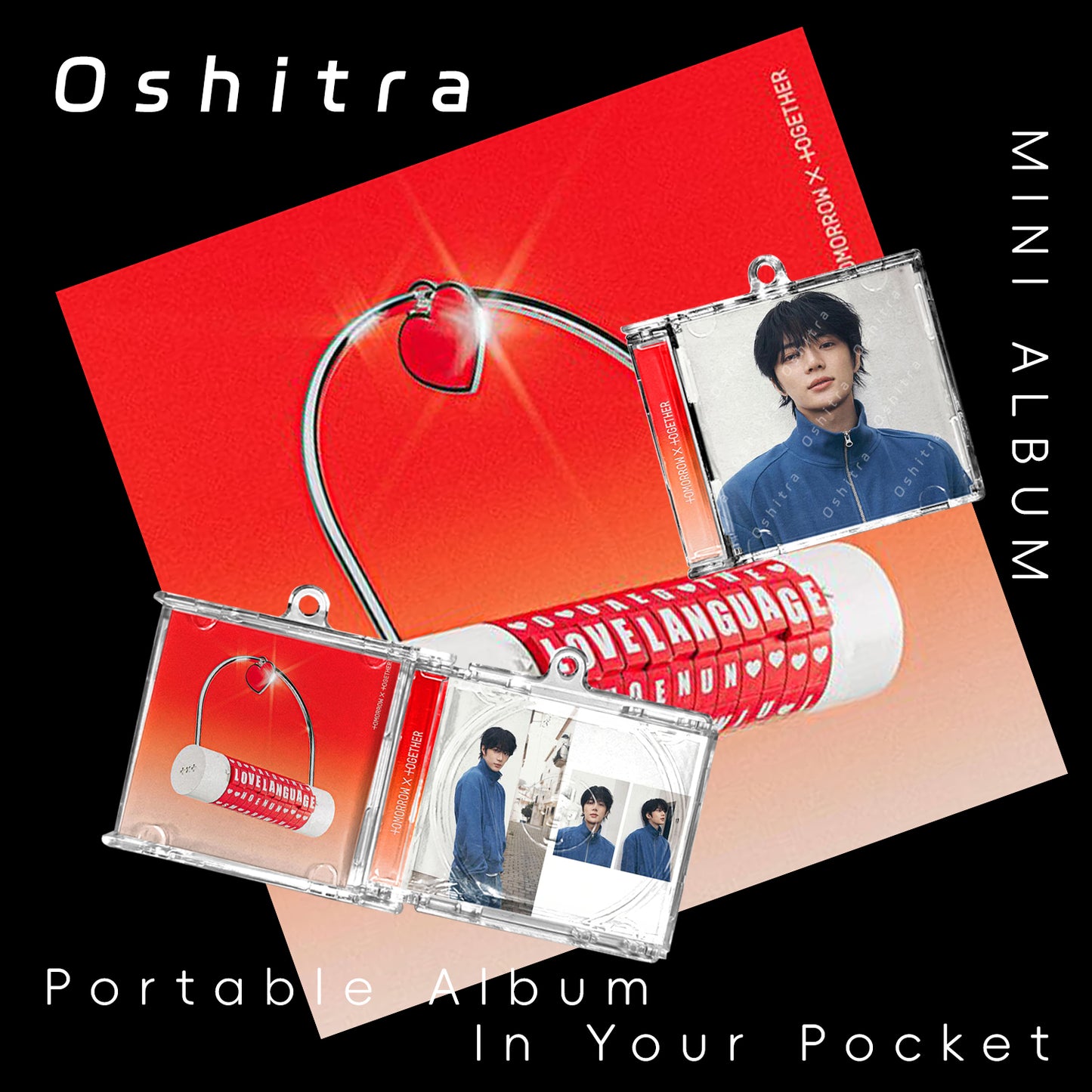 TOMORROW X TOGETHER「Love Language」Mini Album NFCミニアルバムキーホルダー スマホタッチで音楽再生 推し活グッズ
