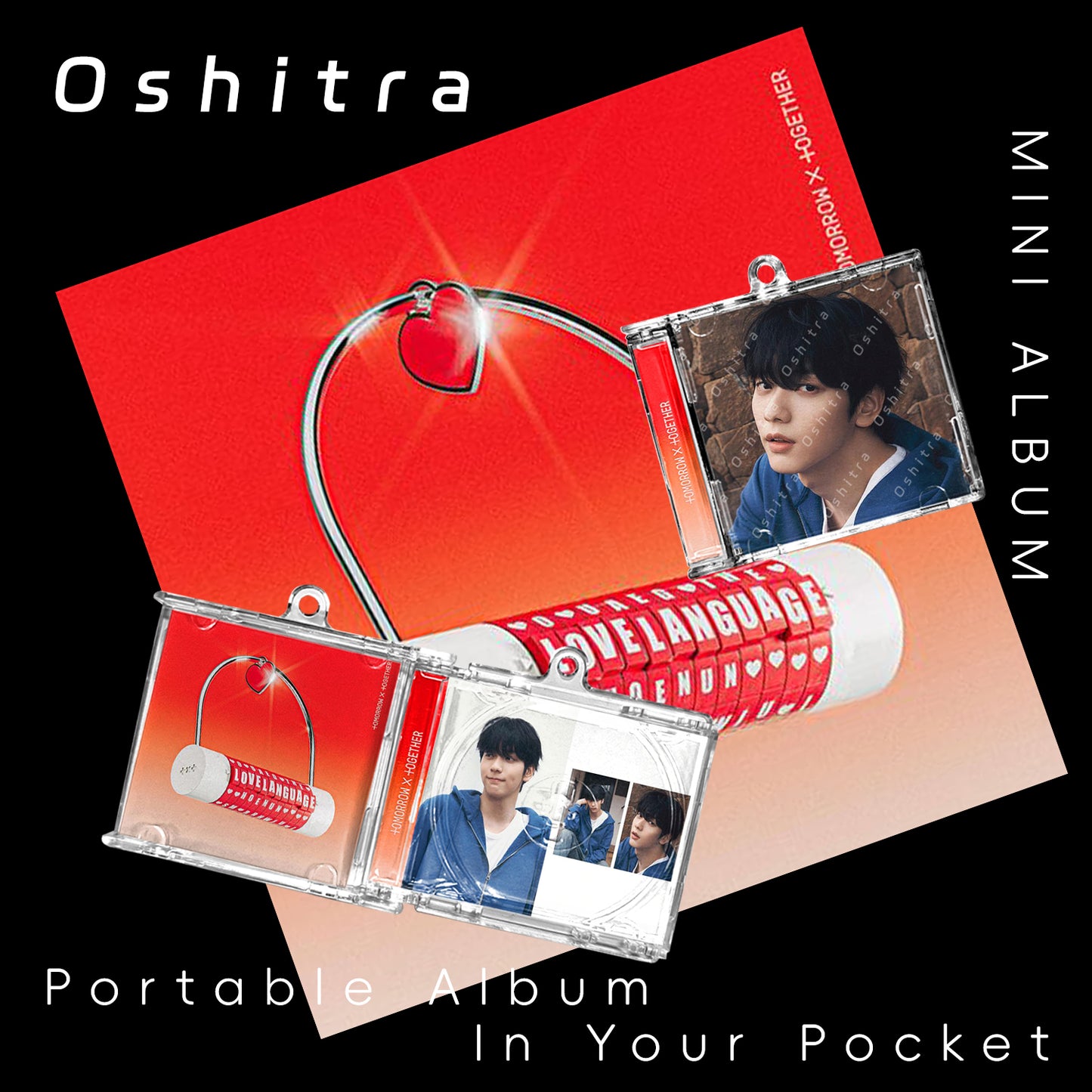 TOMORROW X TOGETHER「Love Language」Mini Album NFCミニアルバムキーホルダー スマホタッチで音楽再生 推し活グッズ