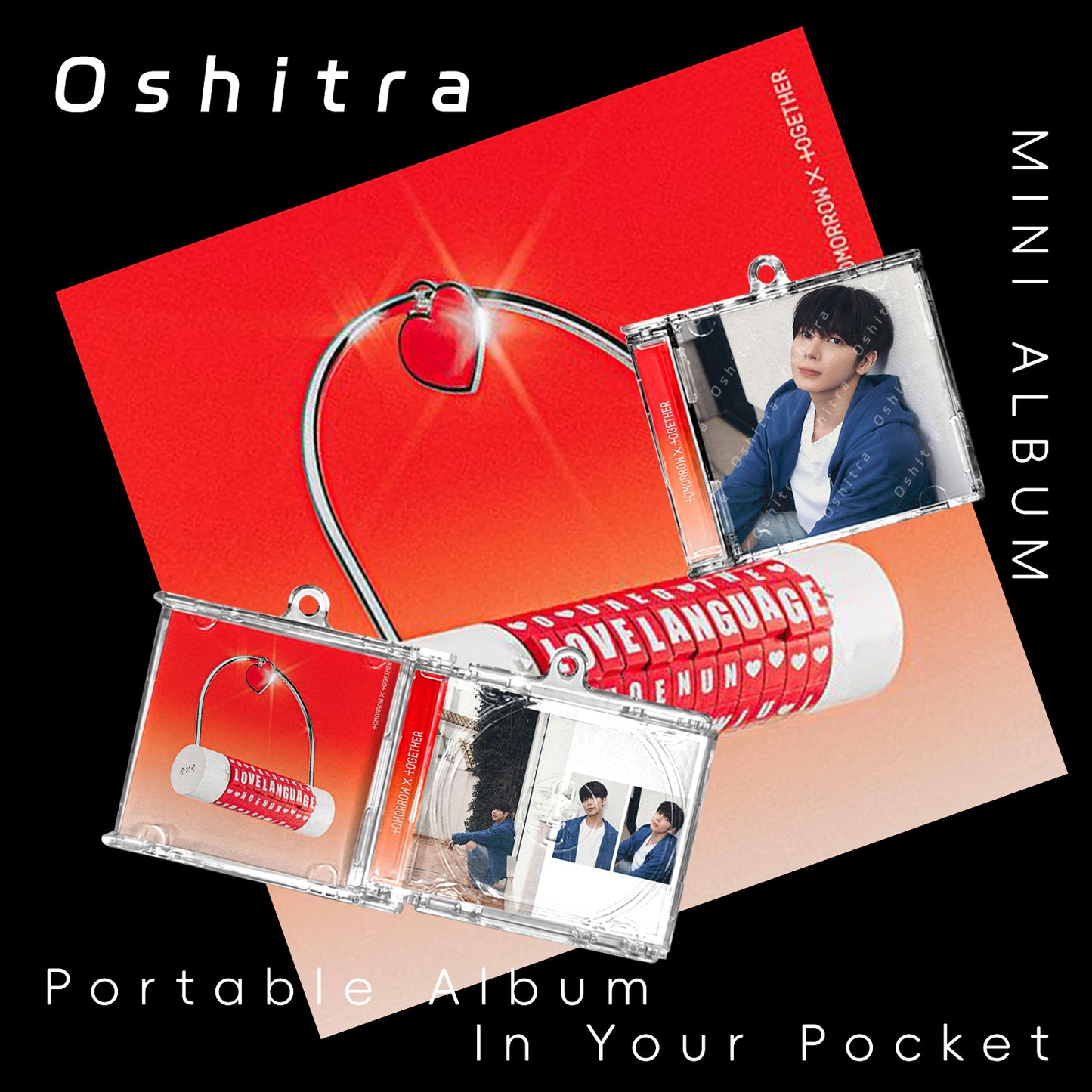 TOMORROW X TOGETHER「Love Language」Mini Album NFCミニアルバムキーホルダー スマホタッチで音楽再生 推し活グッズ
