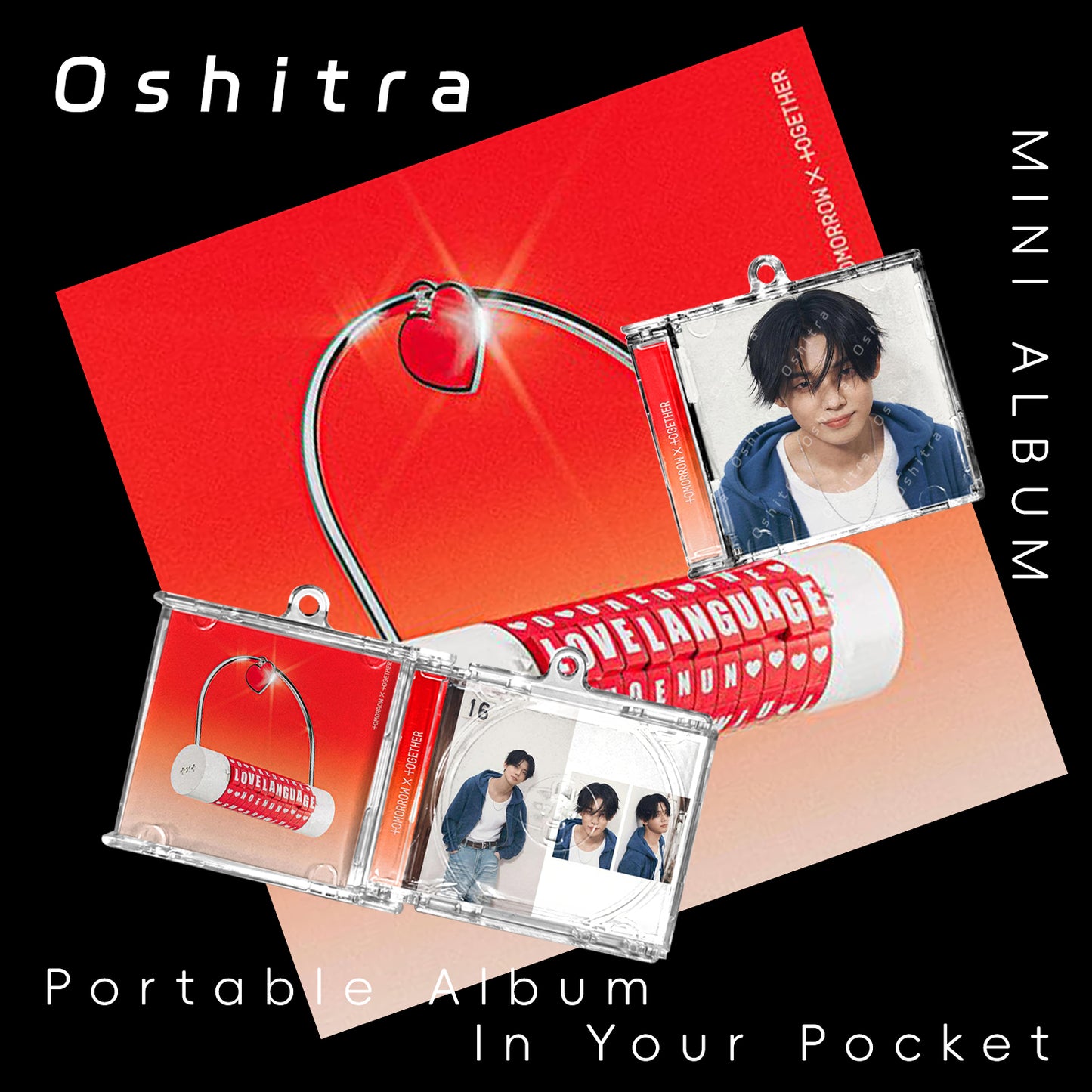 TOMORROW X TOGETHER「Love Language」Mini Album NFCミニアルバムキーホルダー スマホタッチで音楽再生 推し活グッズ