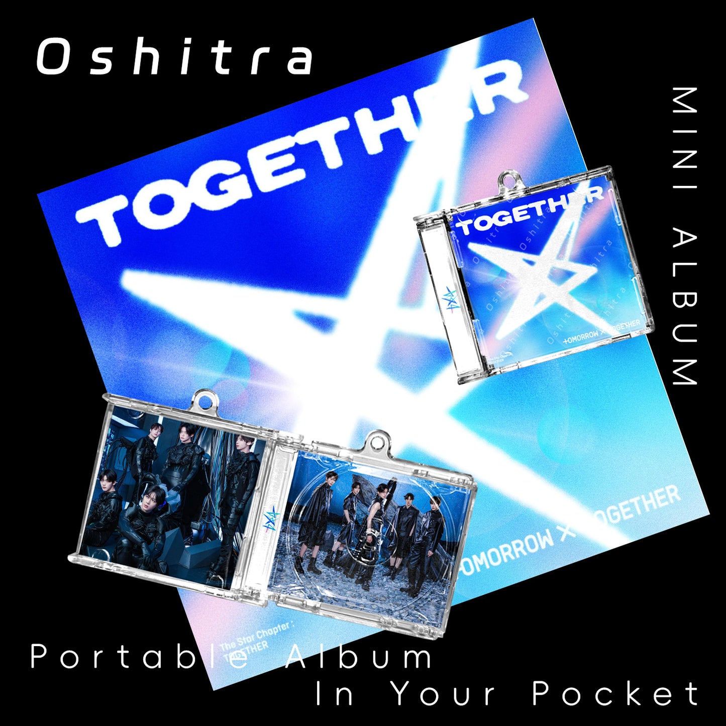 TOMORROW X TOGETHER「The Star Chapter Together」Mini Album NFCミニアルバムキーホルダー スマホタッチで音楽再生 推し活グッズ