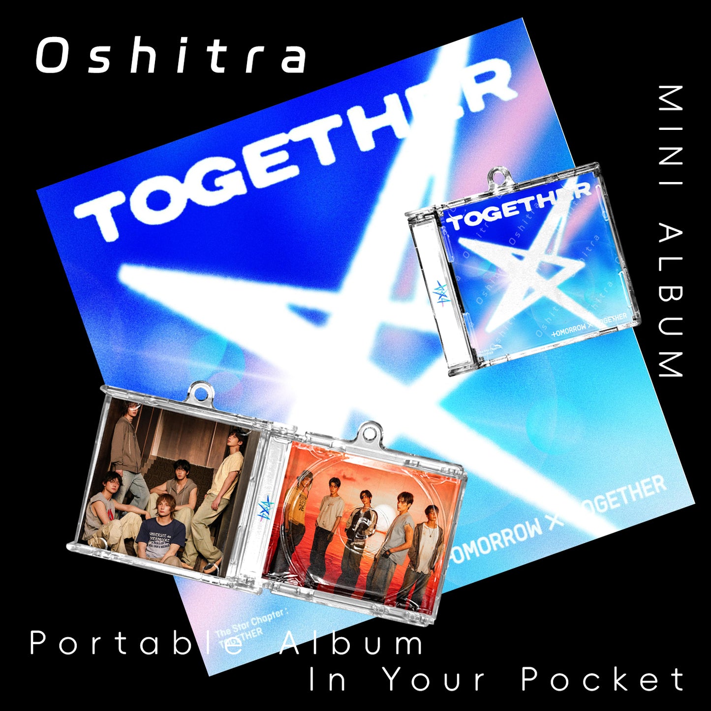 TOMORROW X TOGETHER「The Star Chapter Together」Mini Album NFCミニアルバムキーホルダー スマホタッチで音楽再生 推し活グッズ