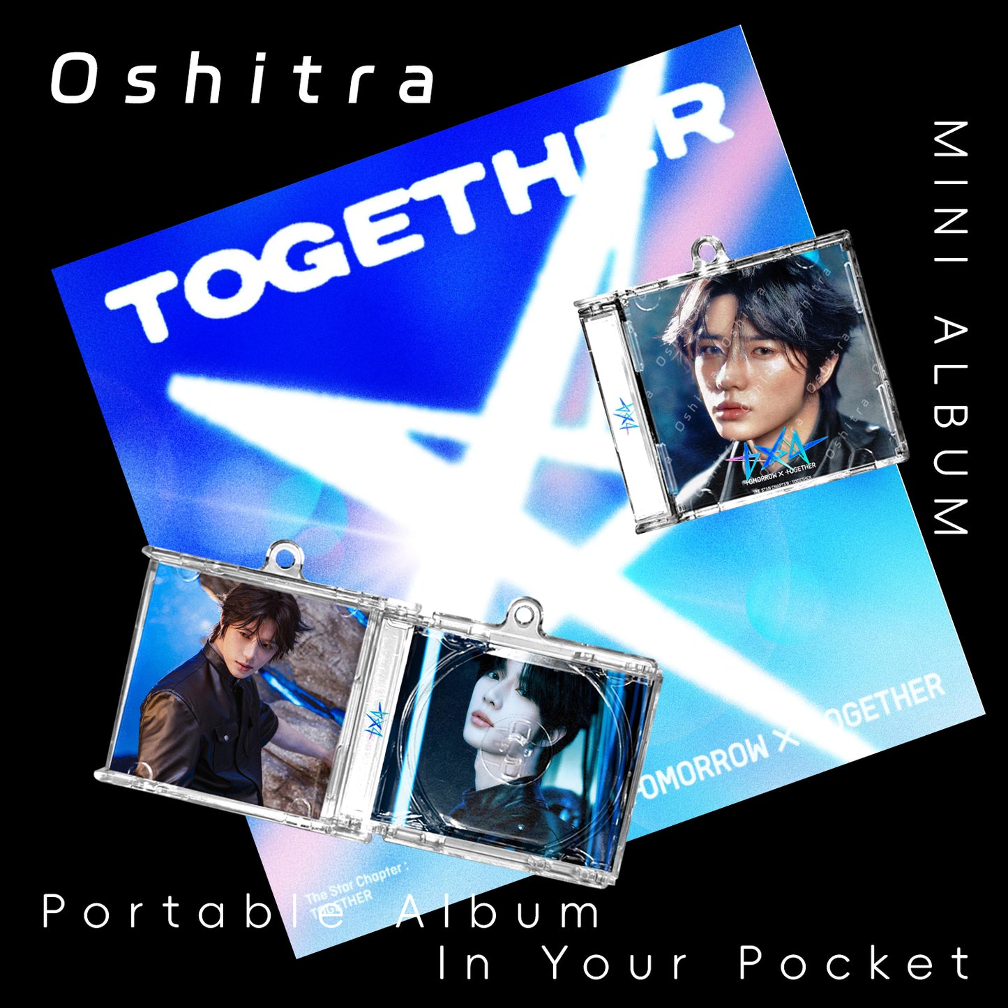 TOMORROW X TOGETHER「The Star Chapter Together」Mini Album NFCミニアルバムキーホルダー スマホタッチで音楽再生 推し活グッズ