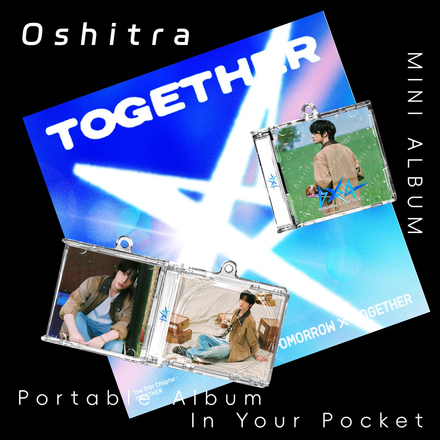 TOMORROW X TOGETHER「The Star Chapter Together」Mini Album NFCミニアルバムキーホルダー スマホタッチで音楽再生 推し活グッズ