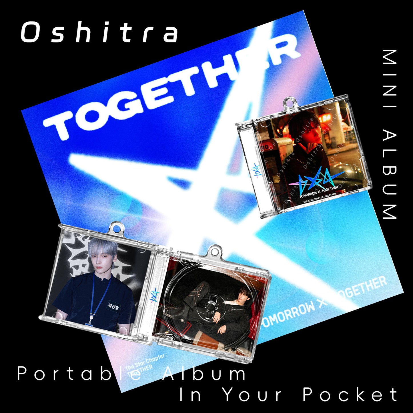 TOMORROW X TOGETHER「The Star Chapter Together」Mini Album NFCミニアルバムキーホルダー スマホタッチで音楽再生 推し活グッズ
