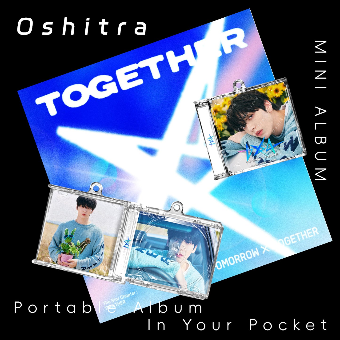 TOMORROW X TOGETHER「The Star Chapter Together」Mini Album NFCミニアルバムキーホルダー スマホタッチで音楽再生 推し活グッズ