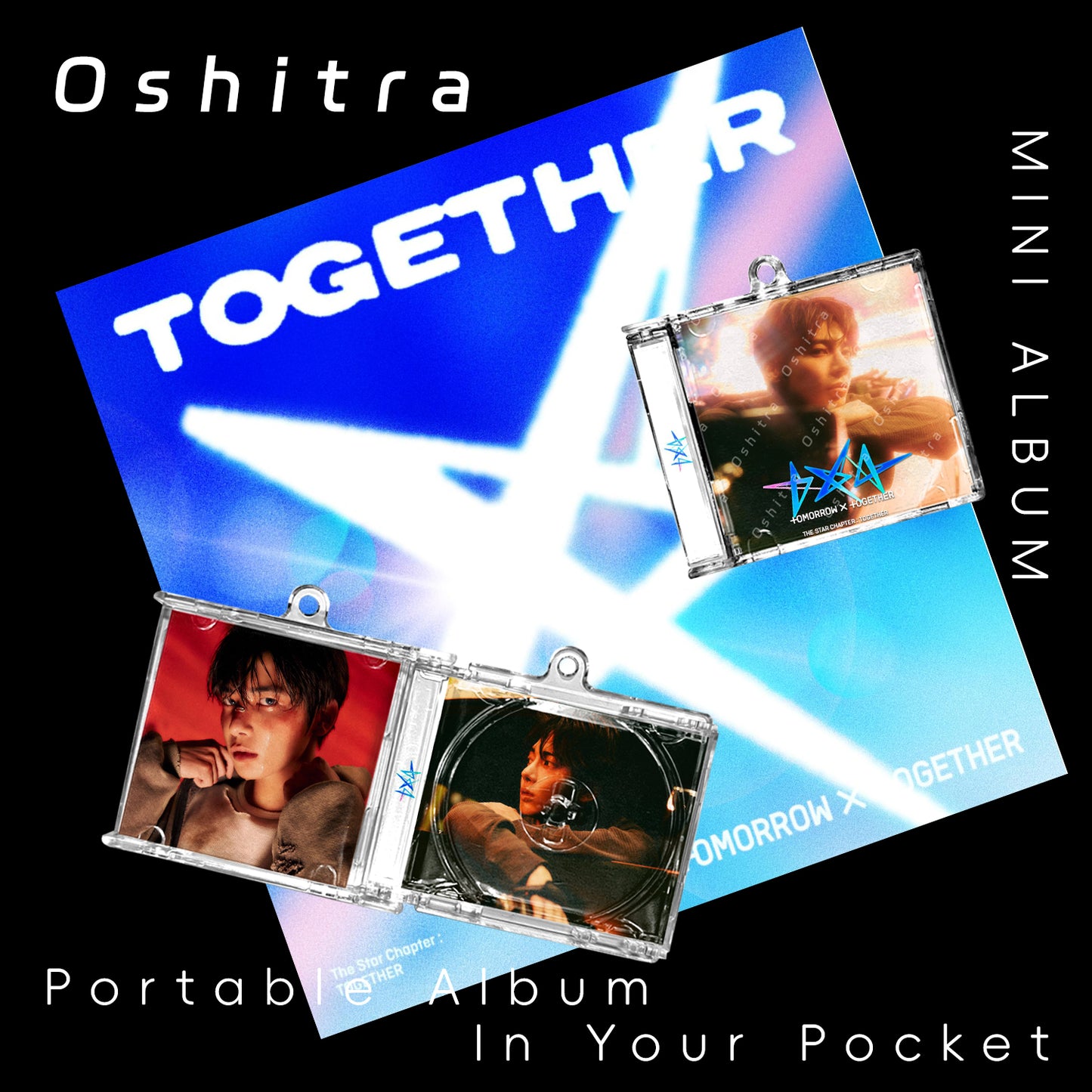 TOMORROW X TOGETHER「The Star Chapter Together」Mini Album NFCミニアルバムキーホルダー スマホタッチで音楽再生 推し活グッズ