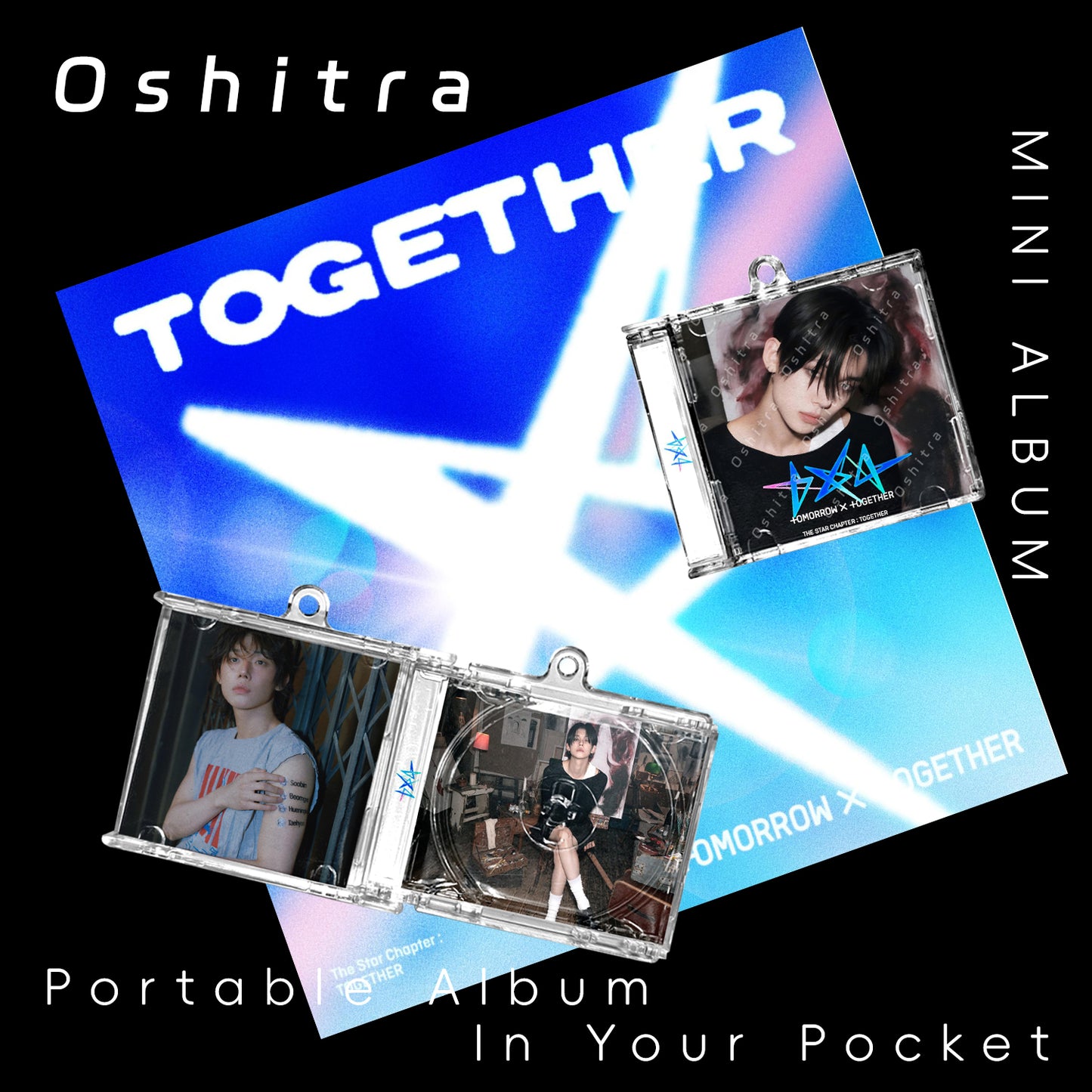 TOMORROW X TOGETHER「The Star Chapter Together」Mini Album NFCミニアルバムキーホルダー スマホタッチで音楽再生 推し活グッズ