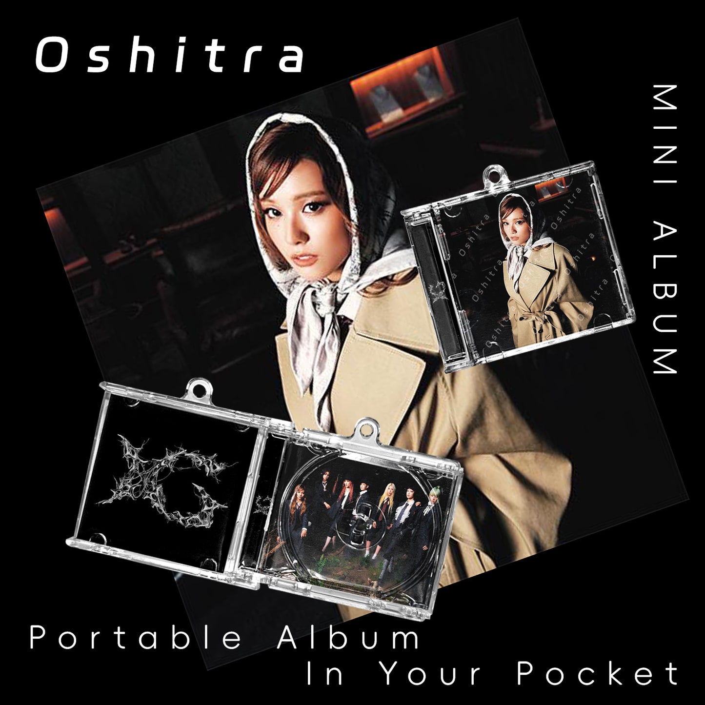 XG「In The Rain」Mini Album NFCミニアルバムキーホルダー スマホタッチで音楽再生 推し活グッズ