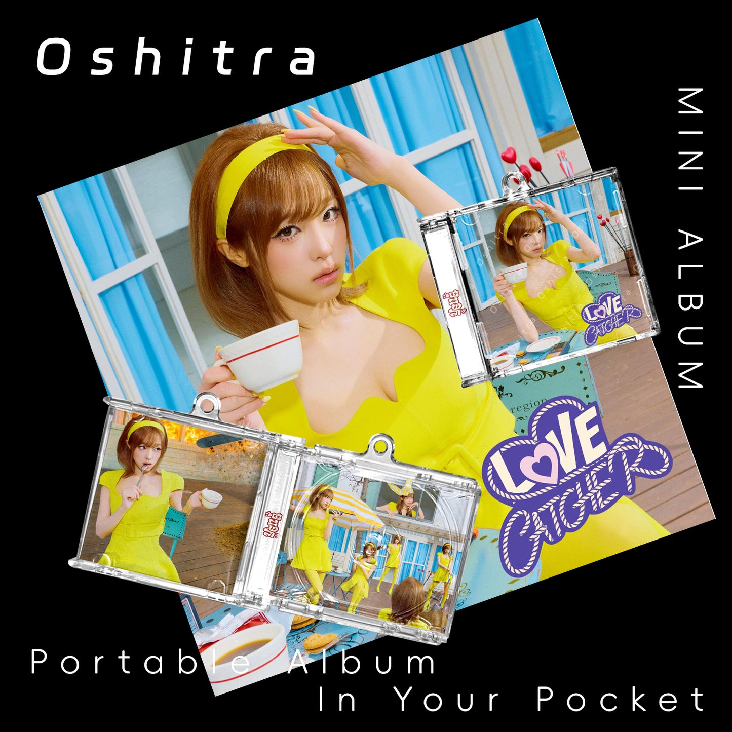 YENA「Love Catcher」Mini Album NFCミニアルバムキーホルダー スマホタッチで音楽再生 推し活グッズ