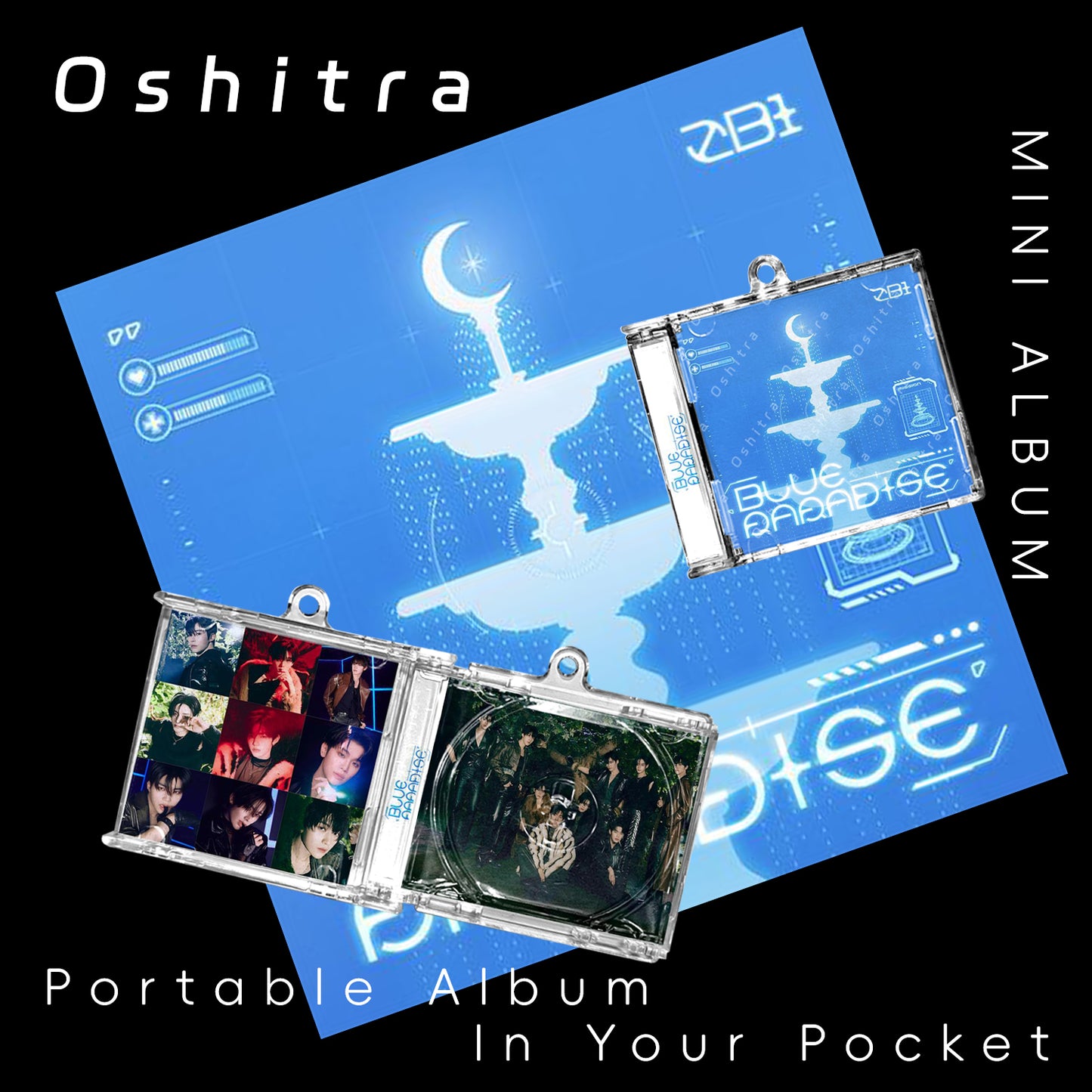 ZEROBASEONE「Blue Paradise」Mini Album NFCミニアルバムキーホルダー スマホタッチで音楽再生 推し活グッズ