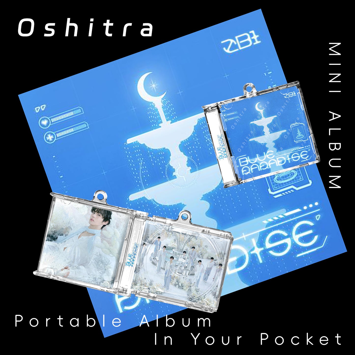 ZEROBASEONE「Blue Paradise」Mini Album NFCミニアルバムキーホルダー スマホタッチで音楽再生 推し活グッズ