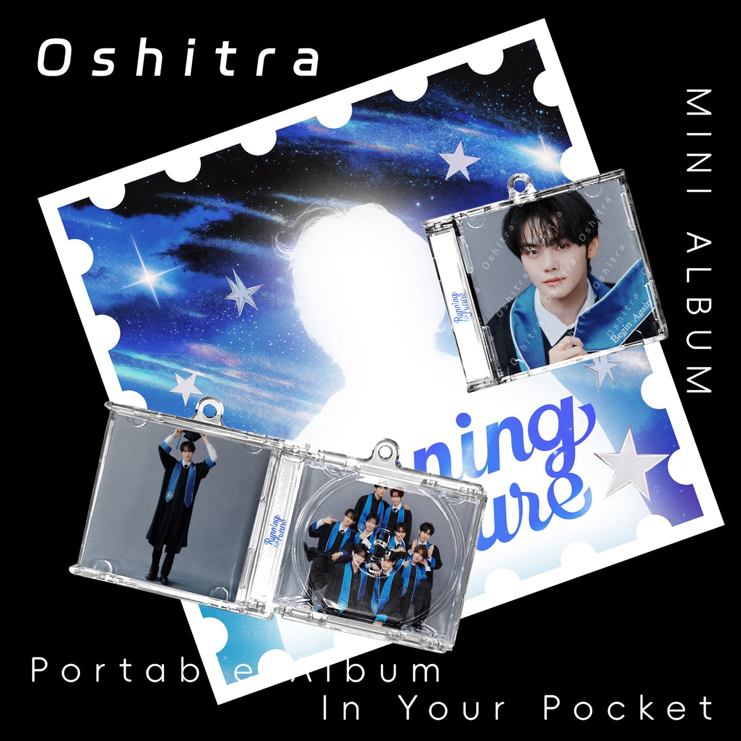 ZEROBASEONE「Running To Future」Mini Album NFCミニアルバムキーホルダー スマホタッチで音楽再生 推し活グッズ