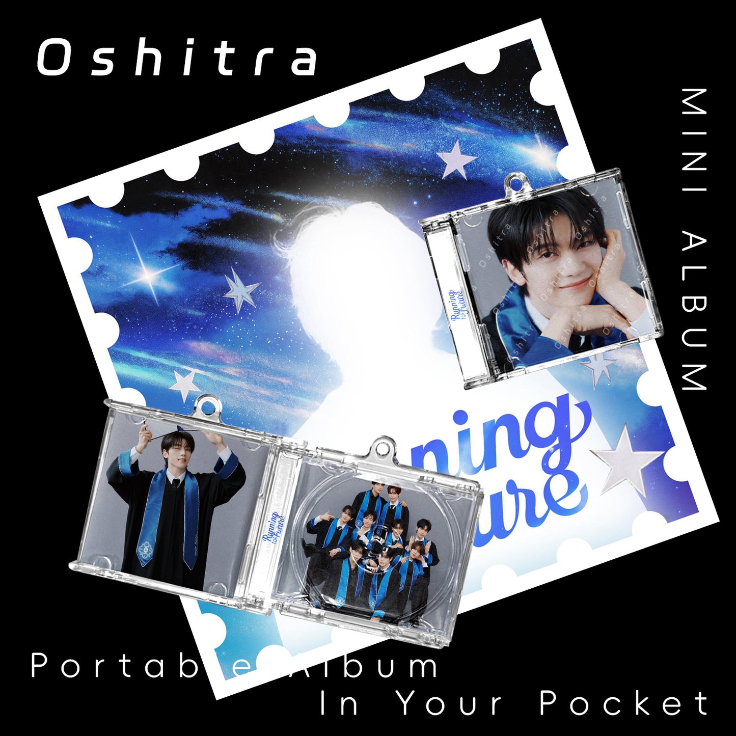 ZEROBASEONE「Running To Future」Mini Album NFCミニアルバムキーホルダー スマホタッチで音楽再生 推し活グッズ