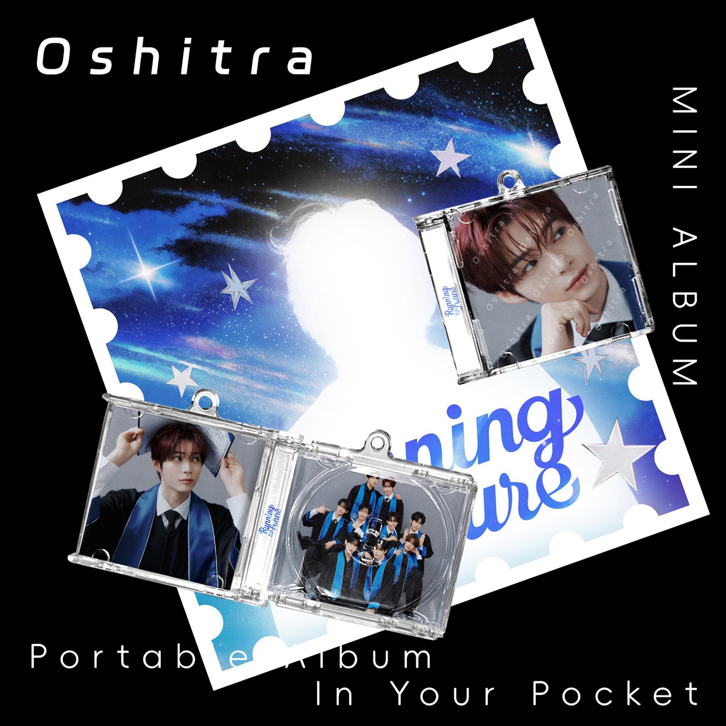 ZEROBASEONE「Running To Future」Mini Album NFCミニアルバムキーホルダー スマホタッチで音楽再生 推し活グッズ