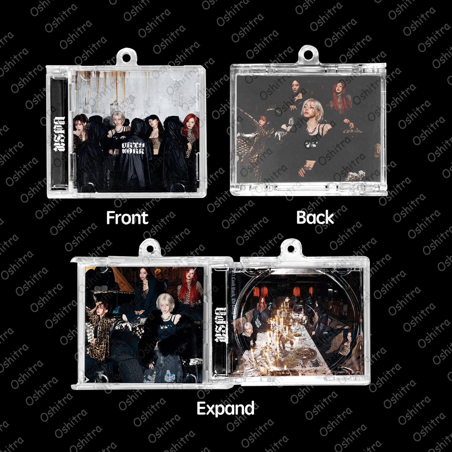 Aespa「Dirtywork」Mini Album NFCミニアルバムキーホルダー スマホタッチで音楽再生 推し活グッズ