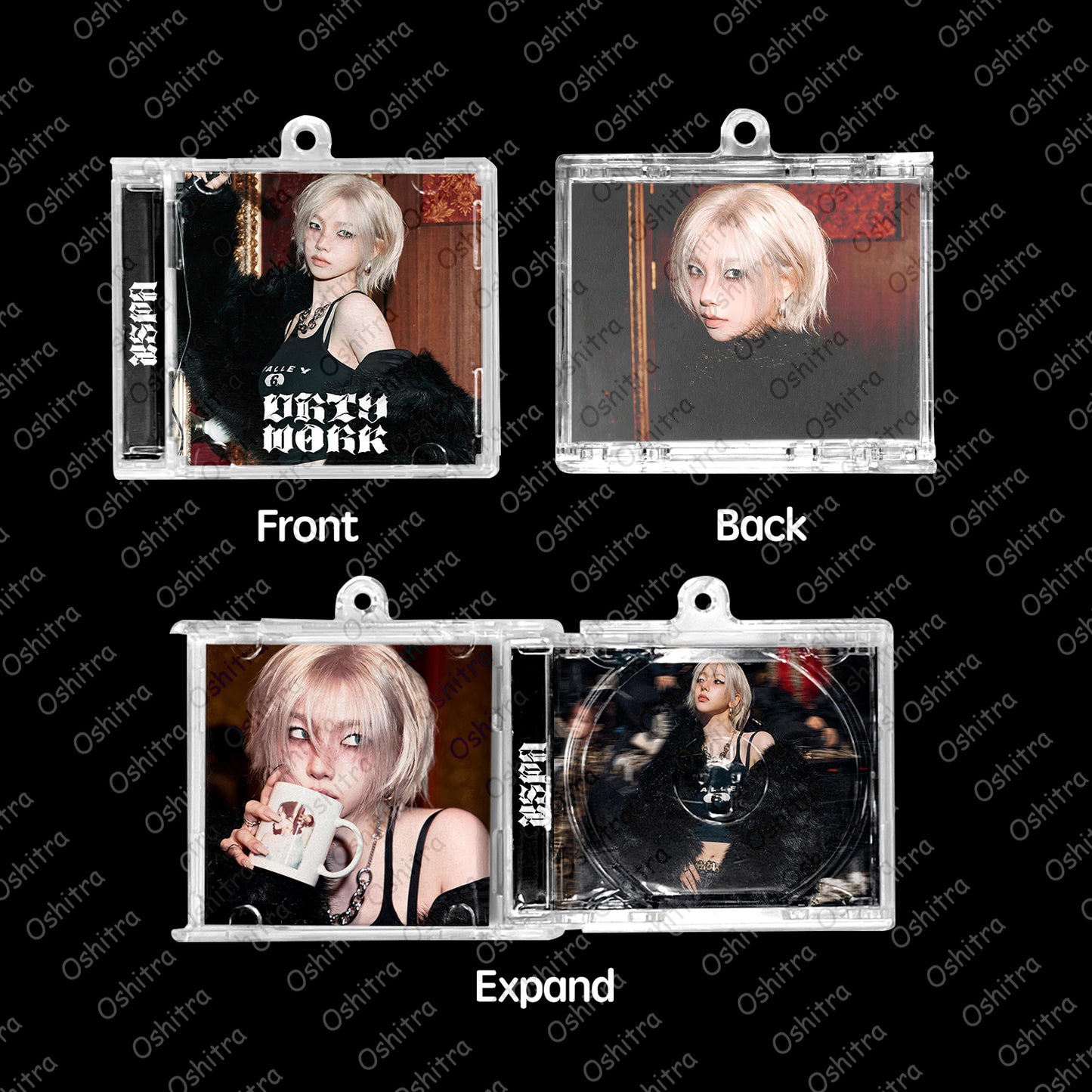 Aespa「Dirtywork」Mini Album NFCミニアルバムキーホルダー スマホタッチで音楽再生 推し活グッズ