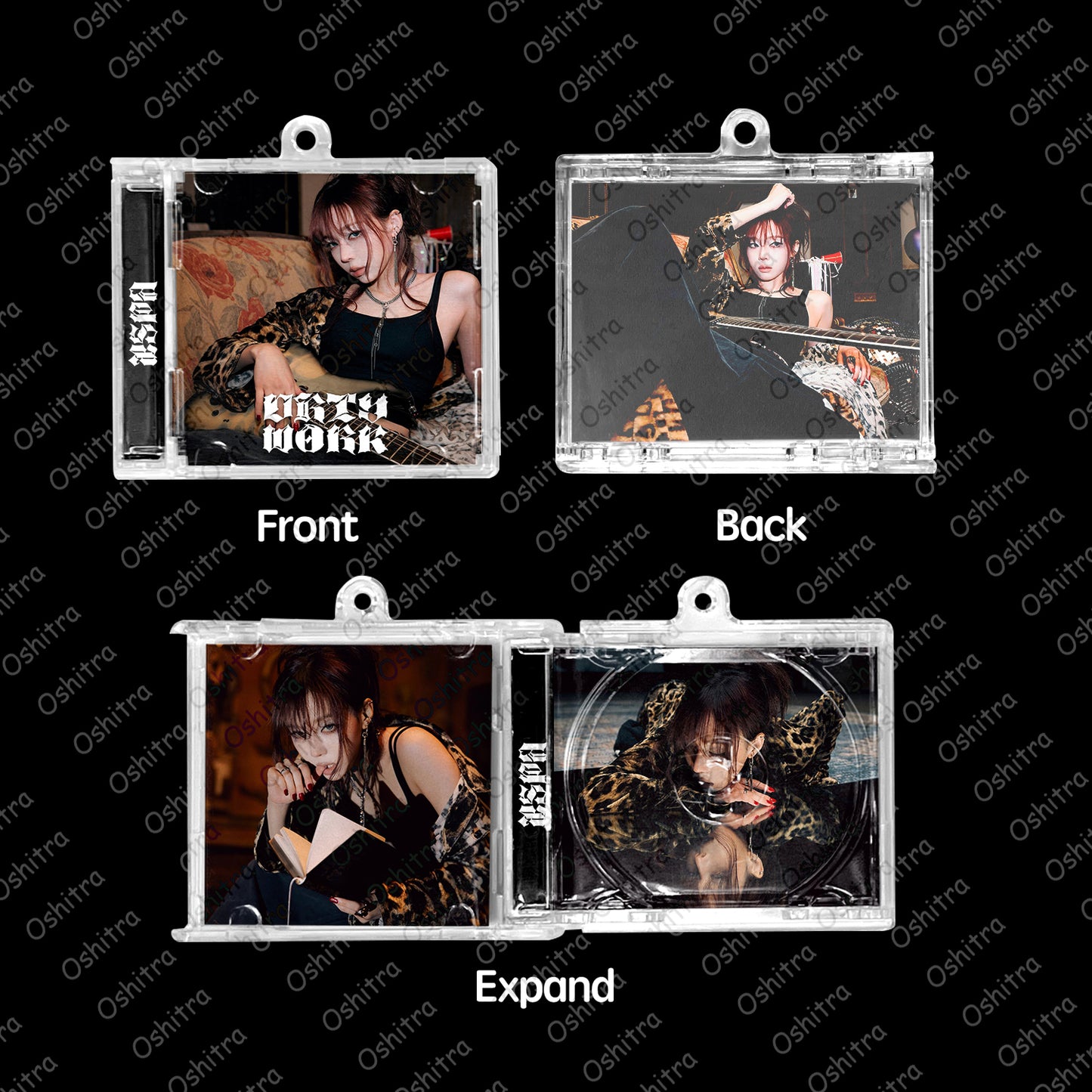 Aespa「Dirtywork」Mini Album NFCミニアルバムキーホルダー スマホタッチで音楽再生 推し活グッズ
