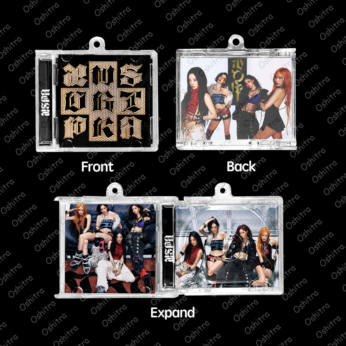 Aespa「Dirtywork」Mini Album NFCミニアルバムキーホルダー スマホタッチで音楽再生 推し活グッズ