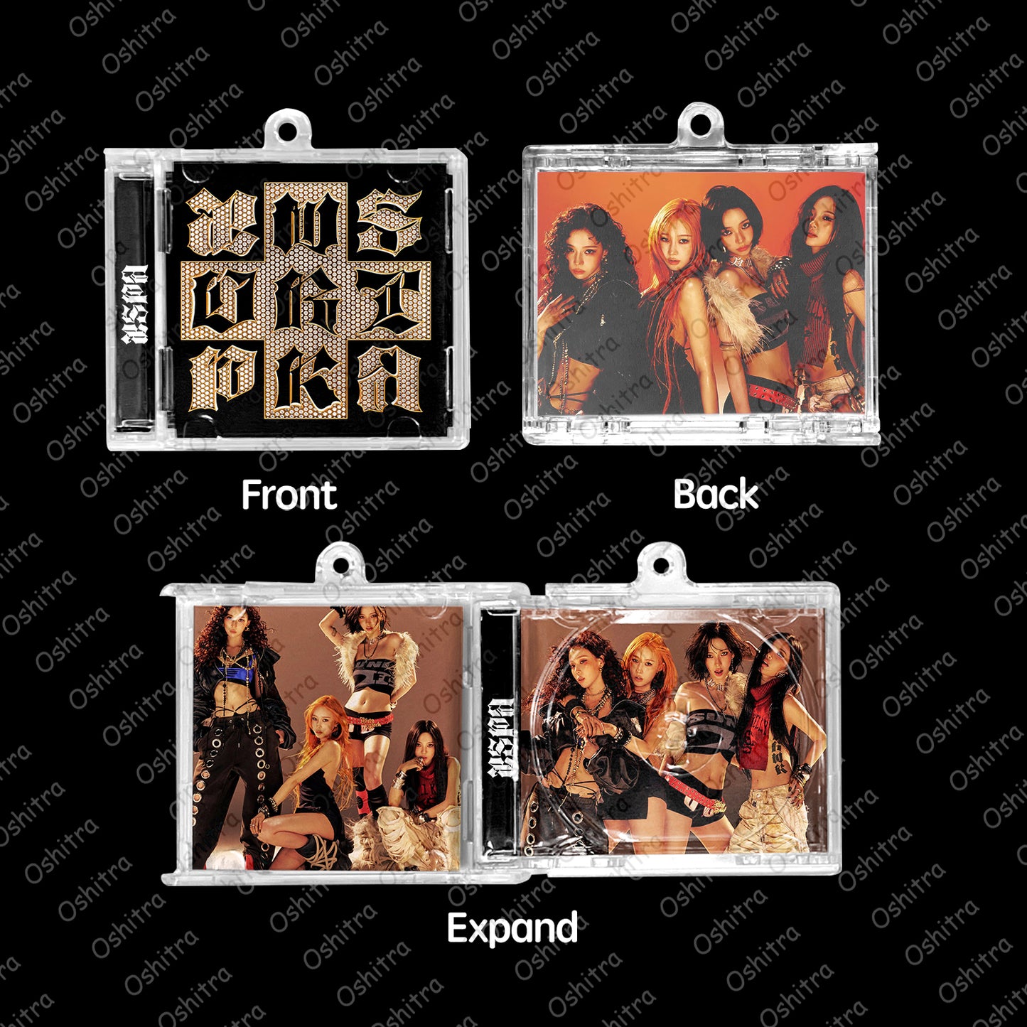 Aespa「Dirtywork」Mini Album NFCミニアルバムキーホルダー スマホタッチで音楽再生 推し活グッズ