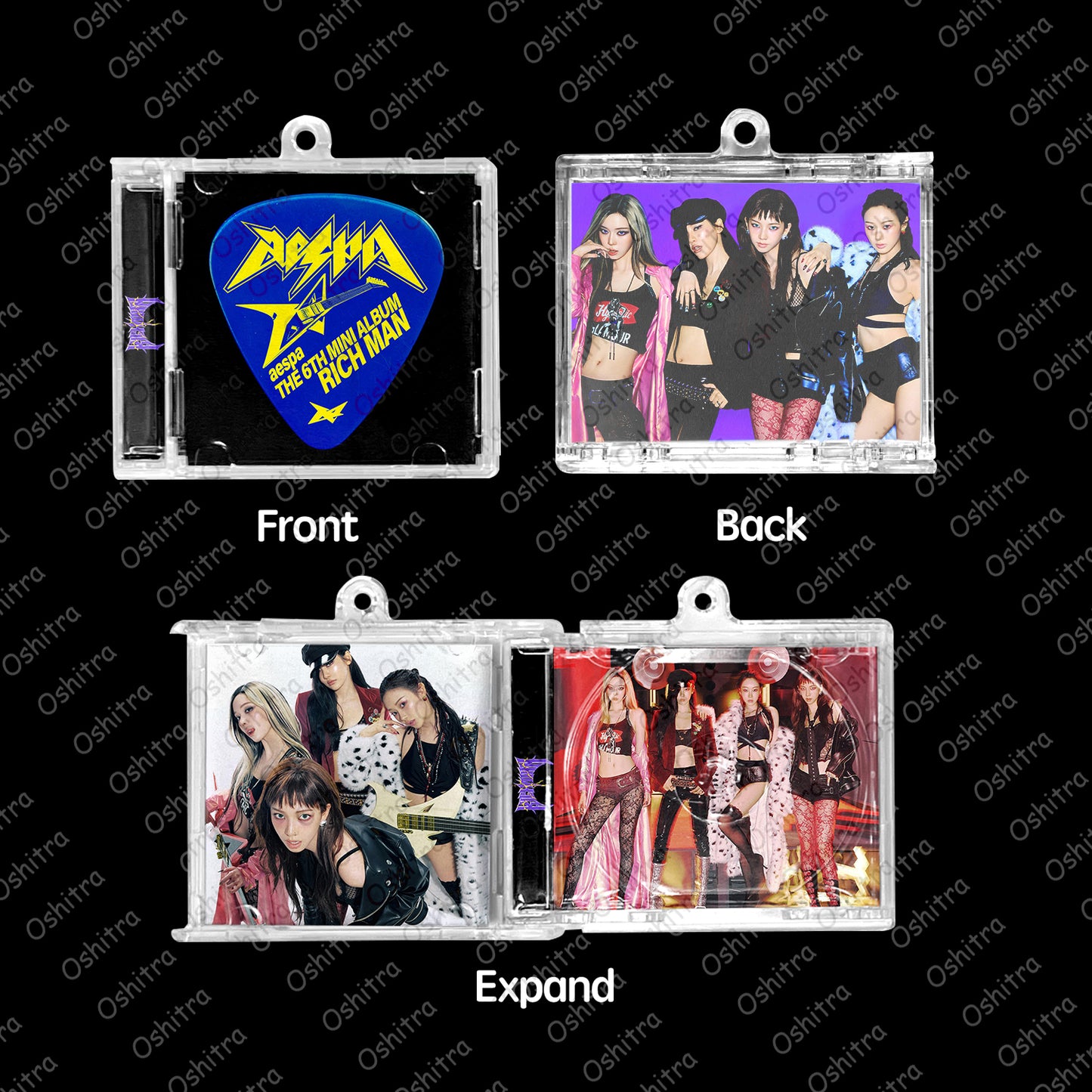 Aespa「Rich Man」Mini Album NFCミニアルバムキーホルダー スマホタッチで音楽再生 推し活グッズ