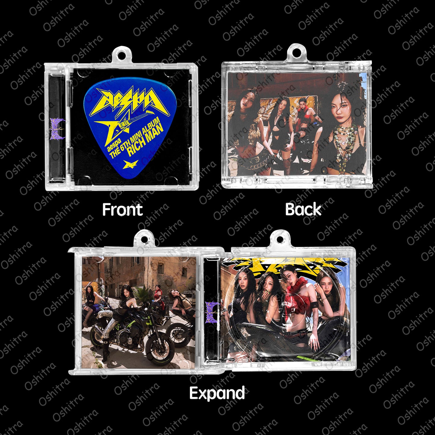 Aespa「Rich Man」Mini Album NFCミニアルバムキーホルダー スマホタッチで音楽再生 推し活グッズ