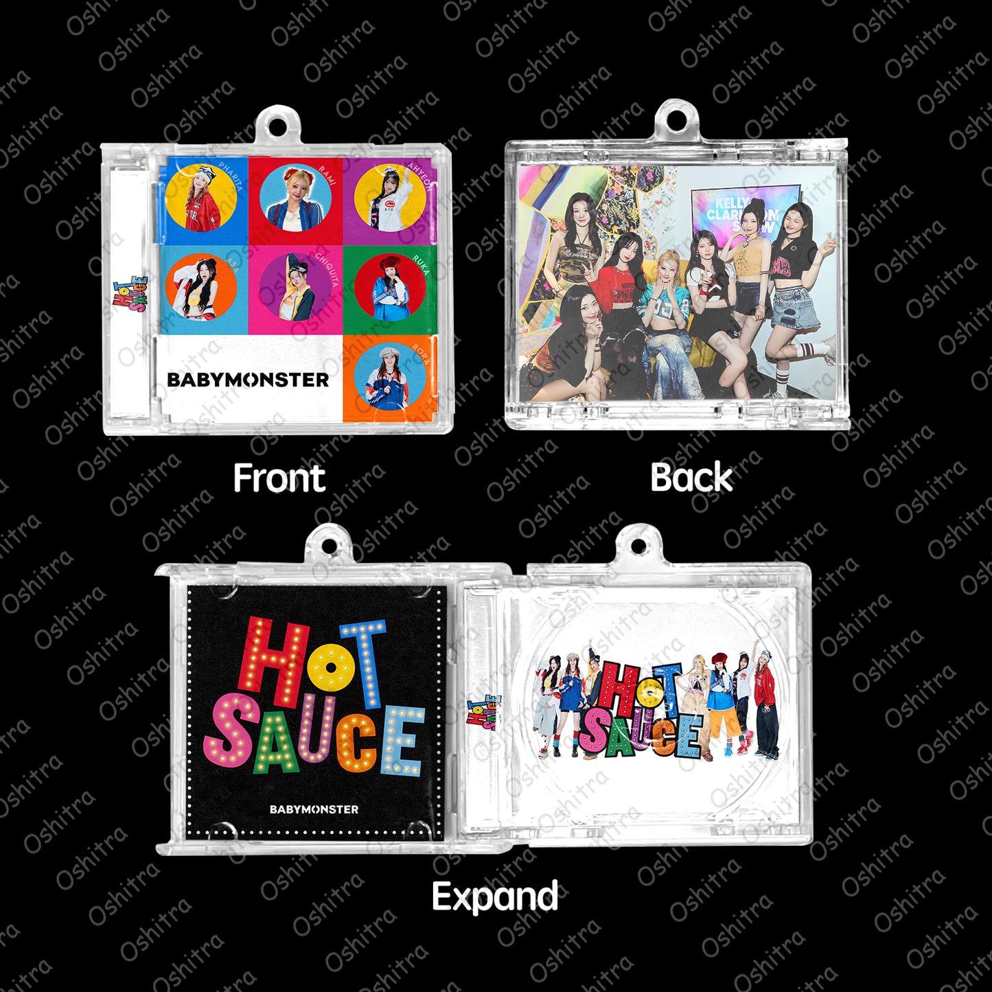 Babymonster「Hot Sause」Mini Album NFCミニアルバムキーホルダー スマホタッチで音楽再生 推し活グッズ