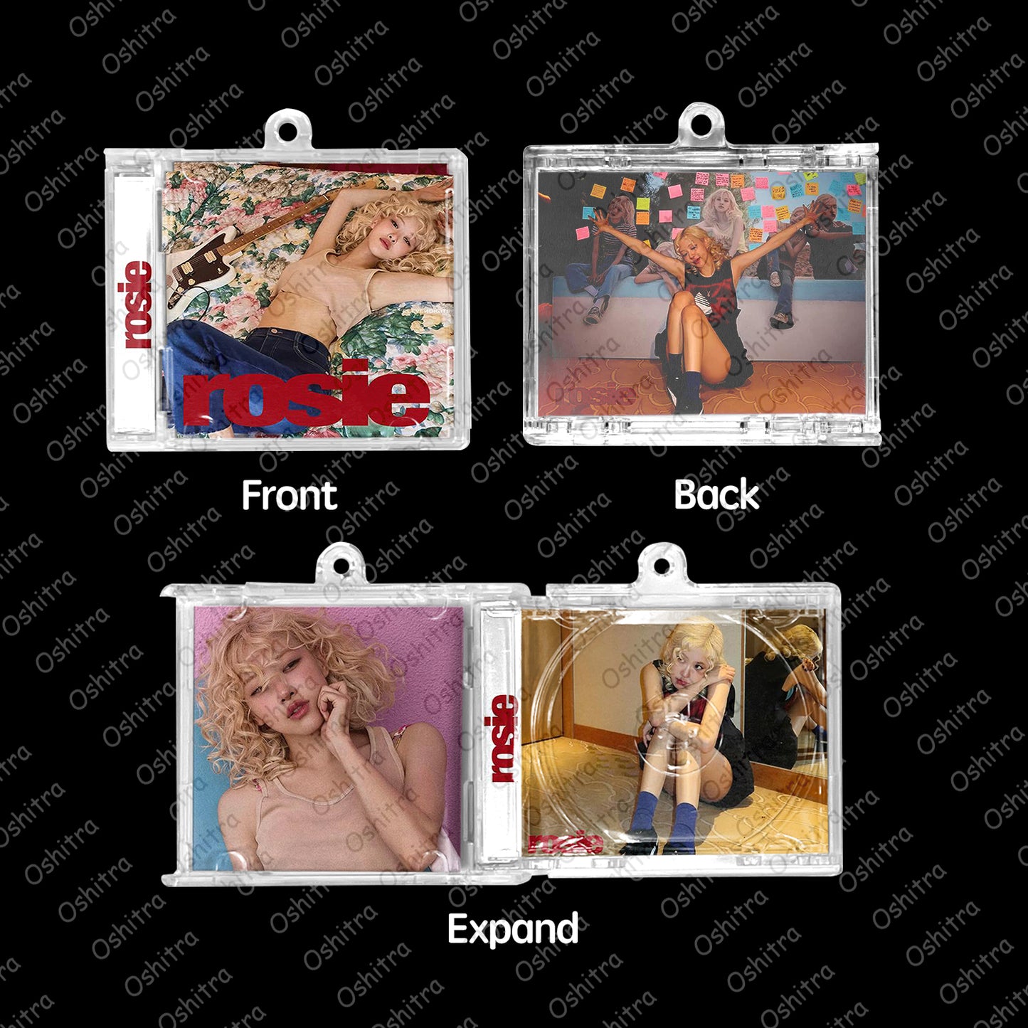 BlackPink「Rosie」Mini Album NFCミニアルバムキーホルダー スマホタッチで音楽再生 推し活グッズ
