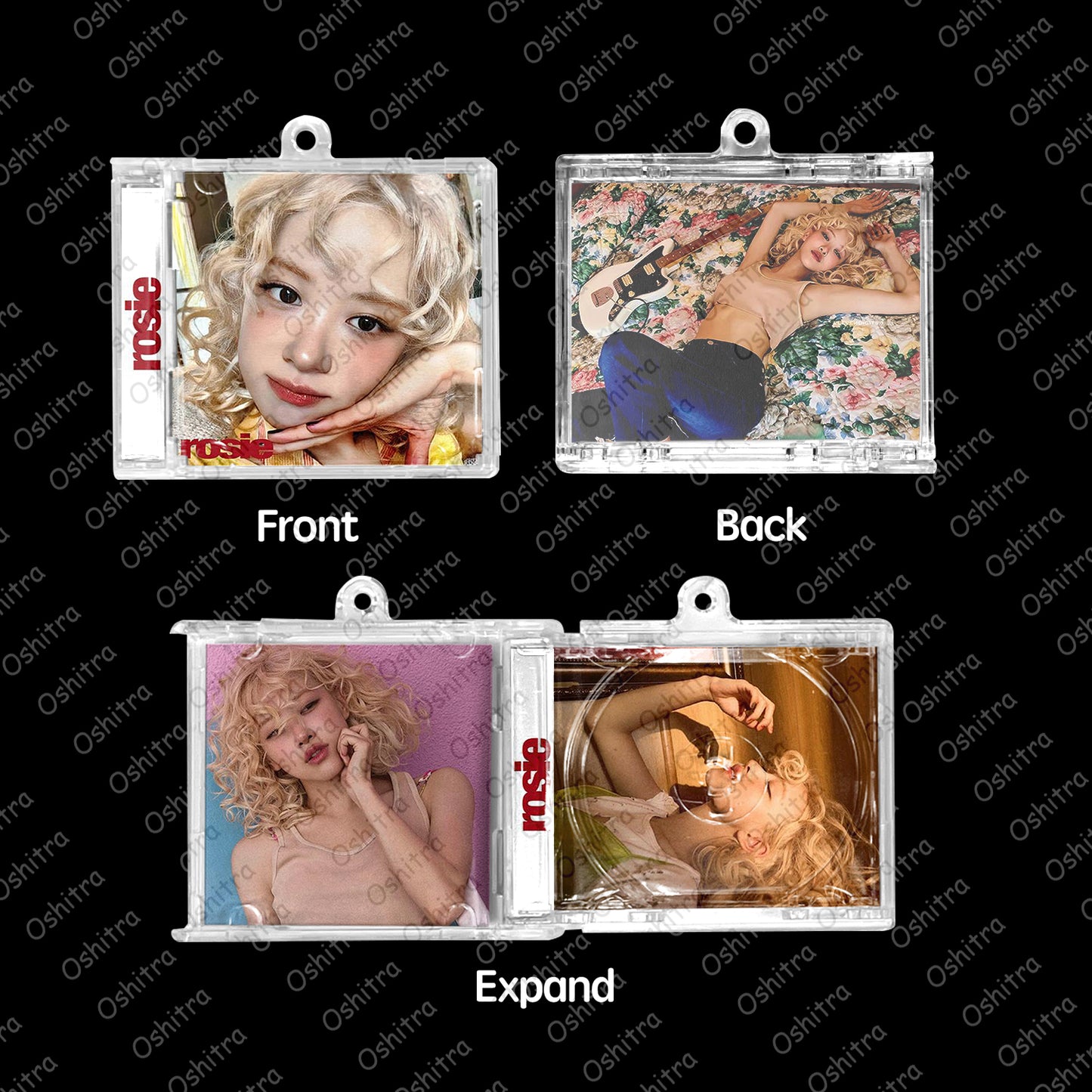 BlackPink「Rosie」Mini Album NFCミニアルバムキーホルダー スマホタッチで音楽再生 推し活グッズ
