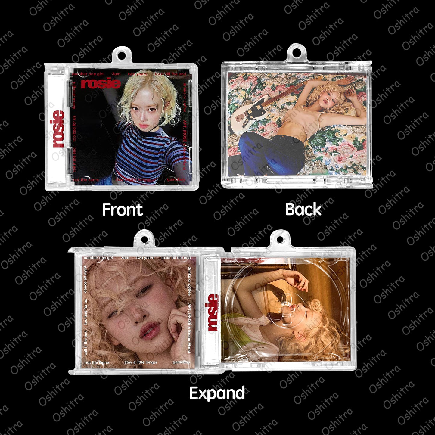 BlackPink「Rosie」Mini Album NFCミニアルバムキーホルダー スマホタッチで音楽再生 推し活グッズ