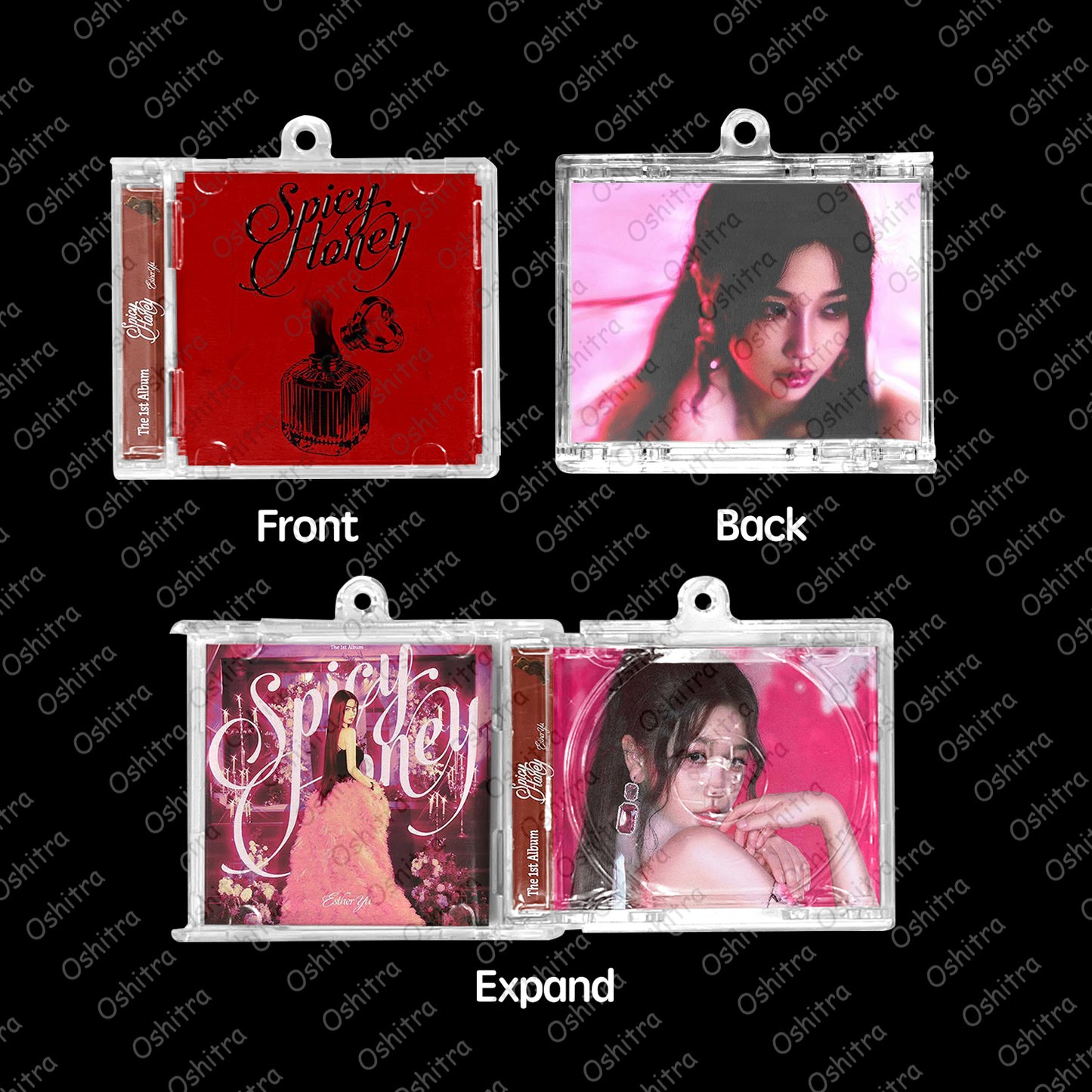 ESTHER「Spicy Honey」Mini Album NFCミニアルバムキーホルダー スマホタッチで音楽再生 推し活グッズ