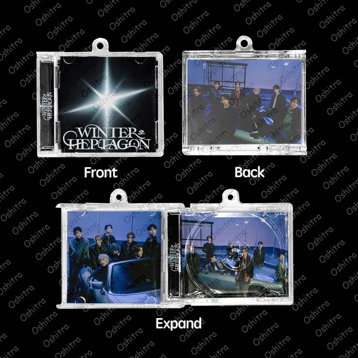 Got7「Winter Heptagon」Mini Album NFCミニアルバムキーホルダー スマホタッチで音楽再生 推し活グッズ