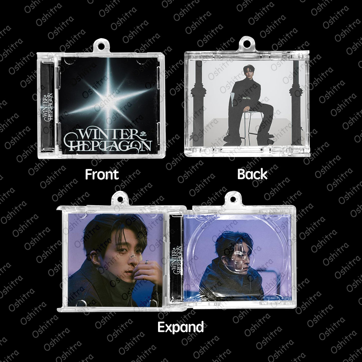 Got7「Winter Heptagon」Mini Album NFCミニアルバムキーホルダー スマホタッチで音楽再生 推し活グッズ