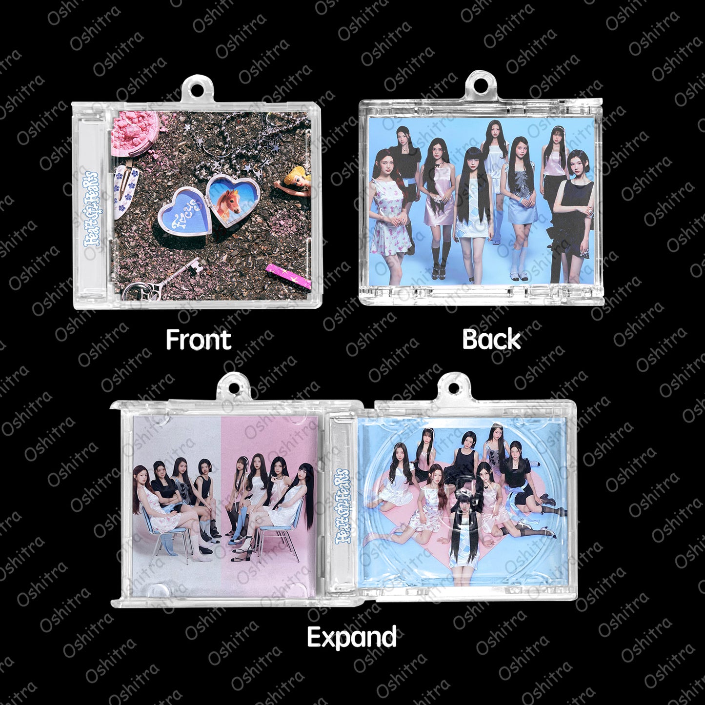 Hearts2Hearts「Focus」Mini Album NFCミニアルバムキーホルダー スマホタッチで音楽再生 推し活グッズ