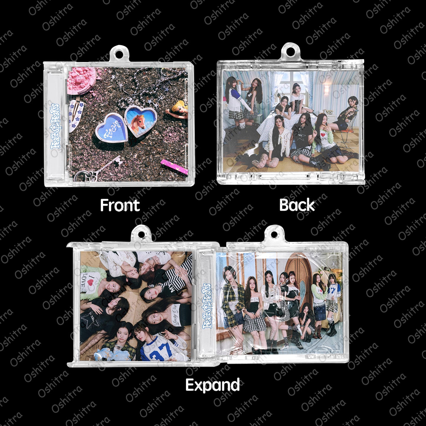 Hearts2Hearts「Focus」Mini Album NFCミニアルバムキーホルダー スマホタッチで音楽再生 推し活グッズ