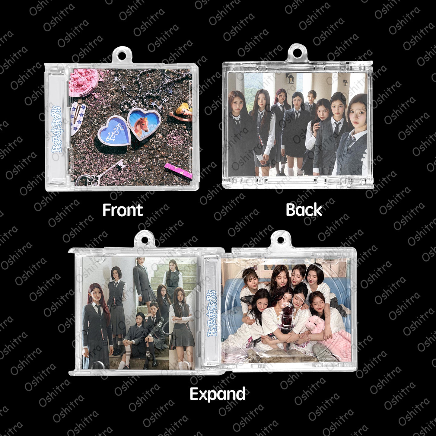Hearts2Hearts「Focus」Mini Album NFCミニアルバムキーホルダー スマホタッチで音楽再生 推し活グッズ