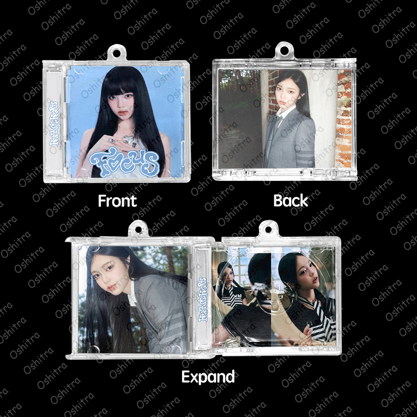 Hearts2Hearts「Focus」Mini Album NFCミニアルバムキーホルダー スマホタッチで音楽再生 推し活グッズ