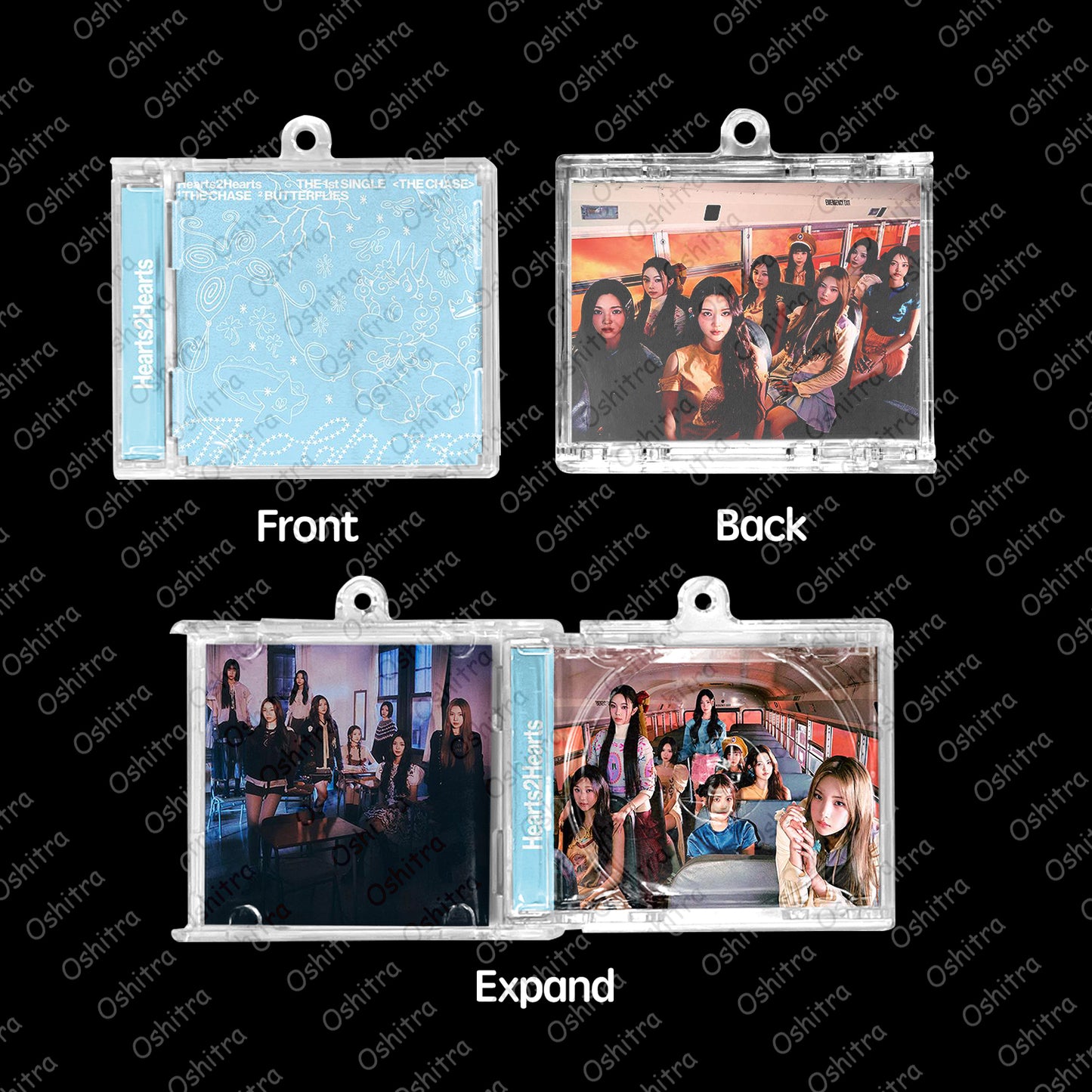 Hearts2Hearts「The Chase」Mini Album NFCミニアルバムキーホルダー スマホタッチで音楽再生 推し活グッズ