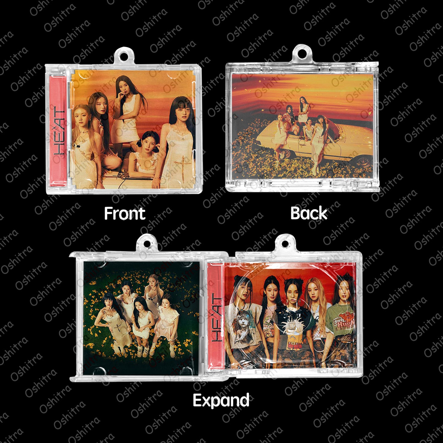 I-DLE「Heat」Mini Album NFCミニアルバムキーホルダー スマホタッチで音楽再生 推し活グッズ