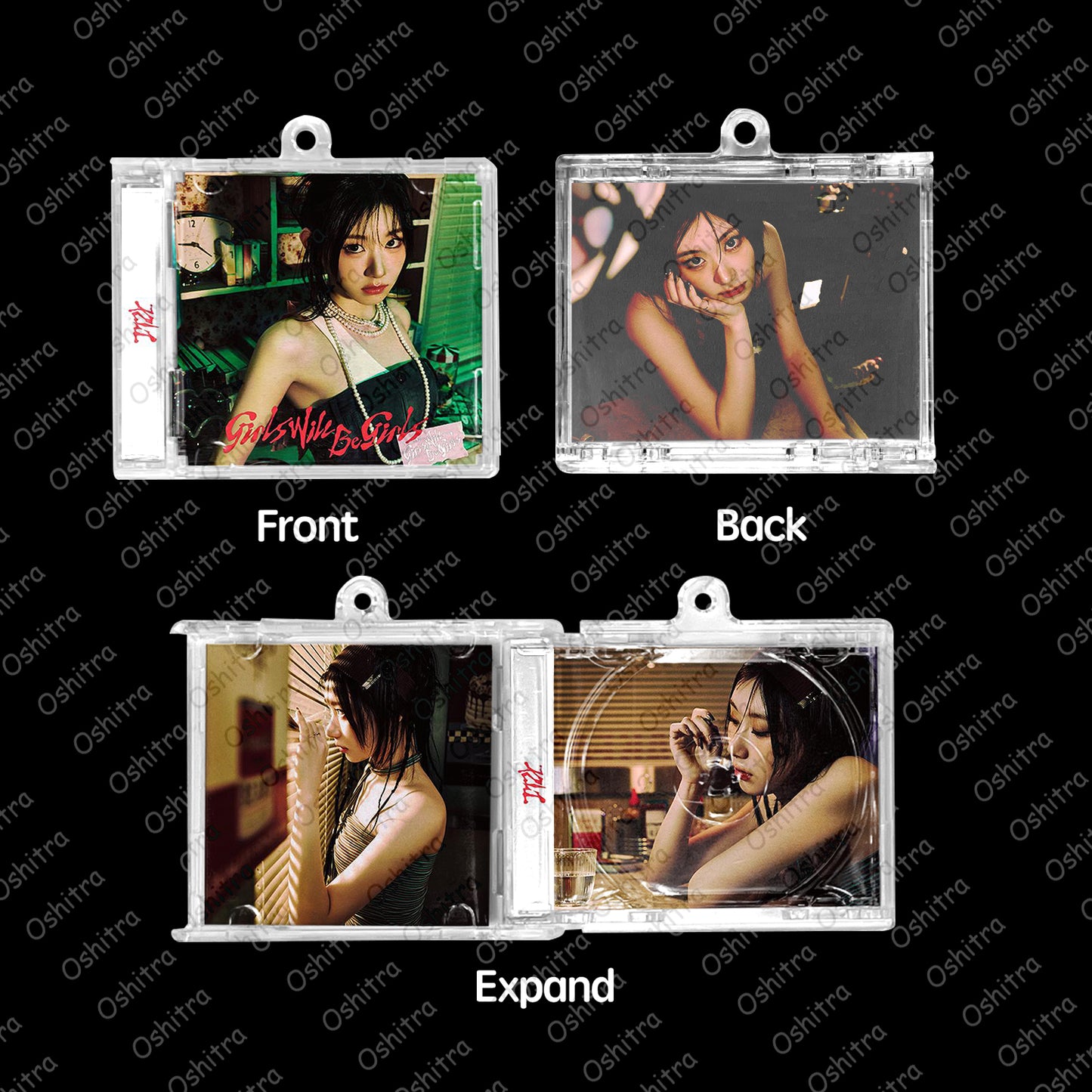 ITZY「Grils Will Be Girls」Mini Album NFCミニアルバムキーホルダー スマホタッチで音楽再生 推し活グッズ