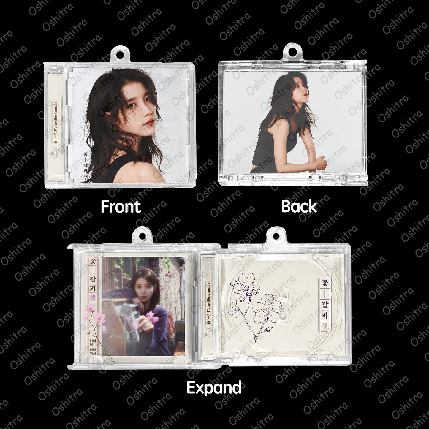 IU「A Flower Bookmark 3」Mini Album NFCミニアルバムキーホルダー スマホタッチで音楽再生 推し活グッズ