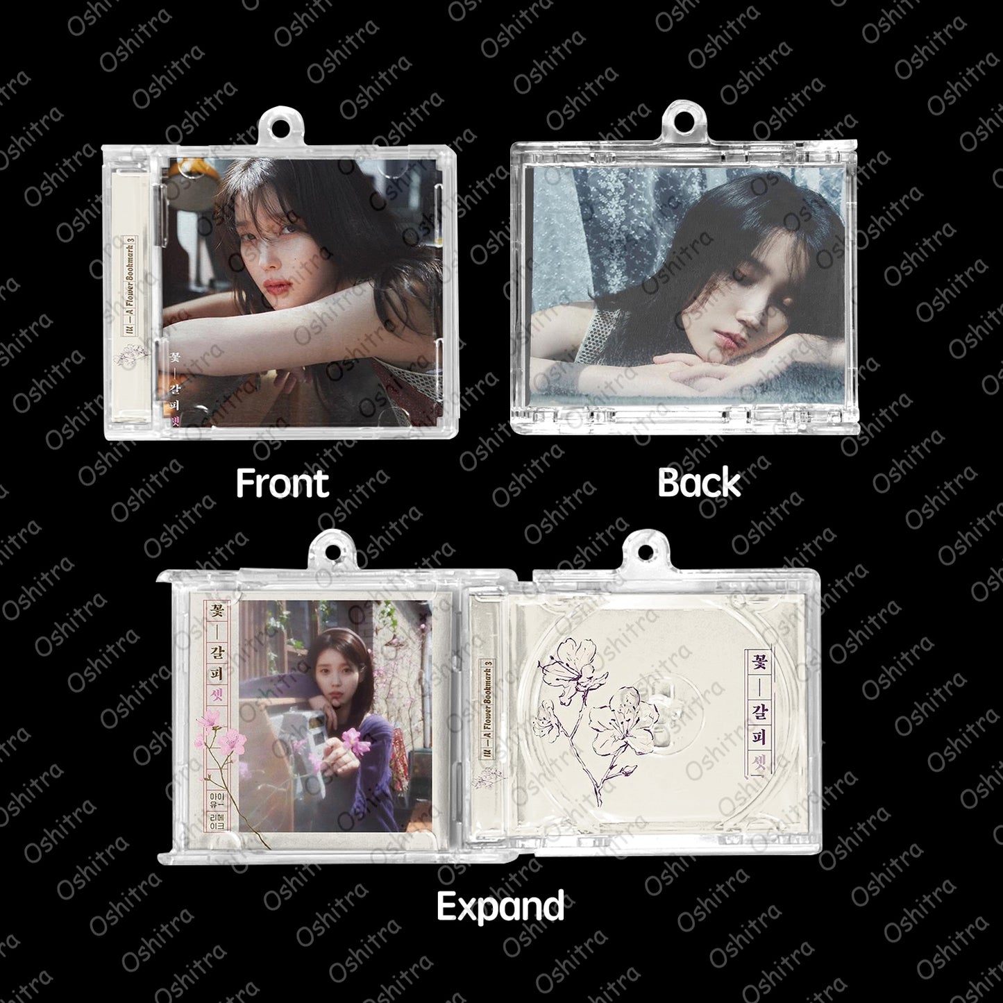 IU「A Flower Bookmark 3」Mini Album NFCミニアルバムキーホルダー スマホタッチで音楽再生 推し活グッズ